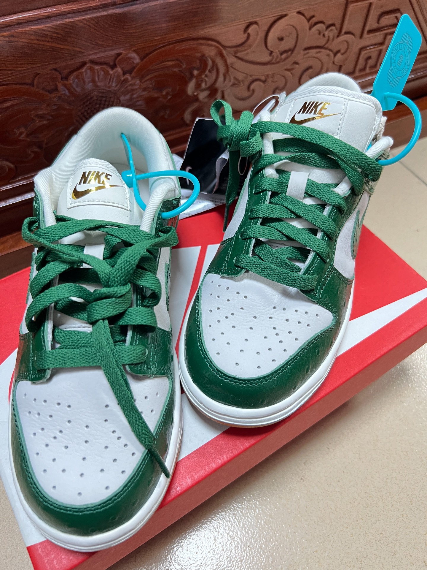 custom review-Nike Dunk LX Женские 'Gorge Зеленый' Низкие Кроссовки для скейтбординга Женские Белый Зеленый