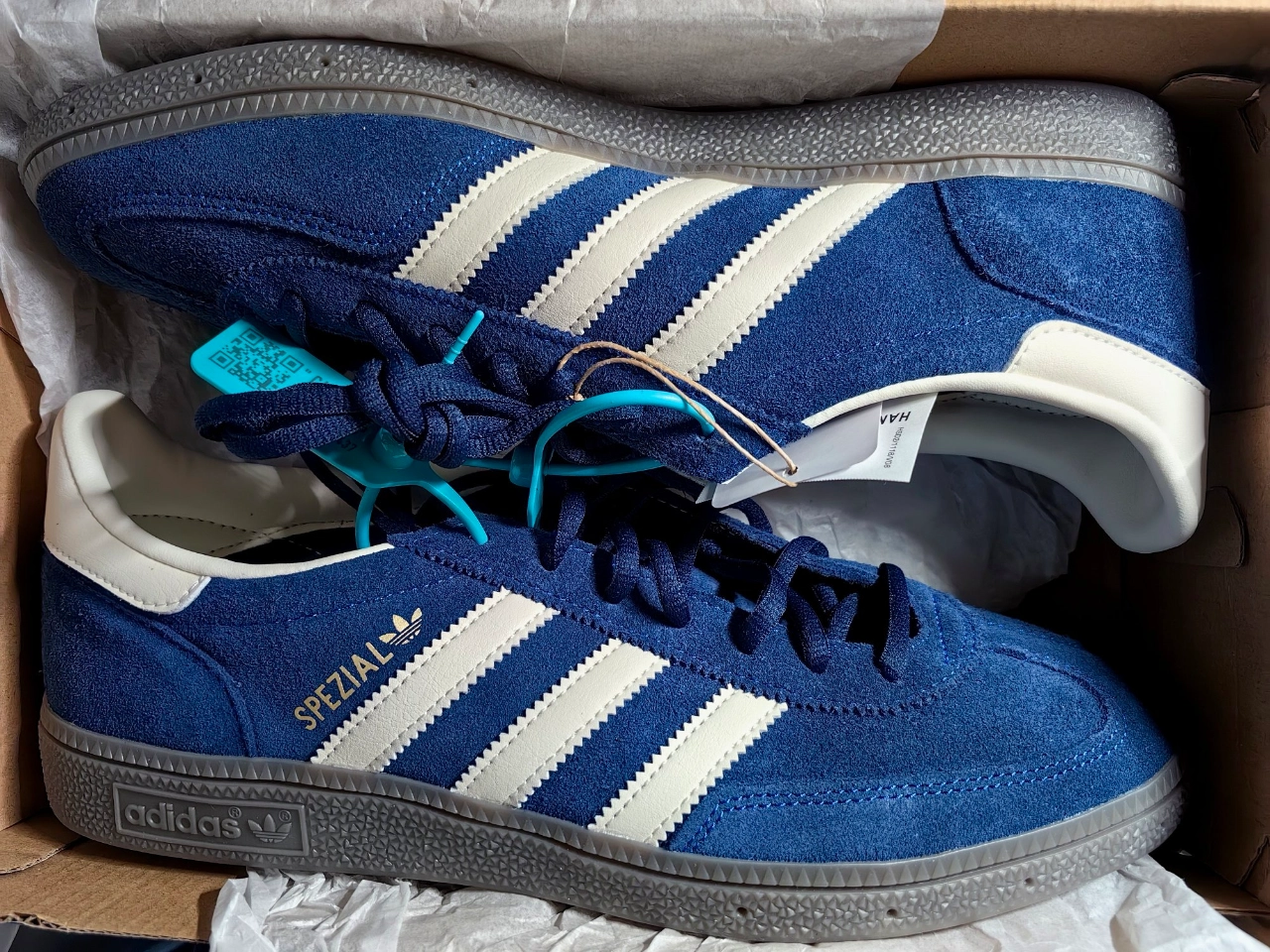 custom review-Adidas Handball Spezial 'Night Indigo/Cream White/Cloud White' Sneakers