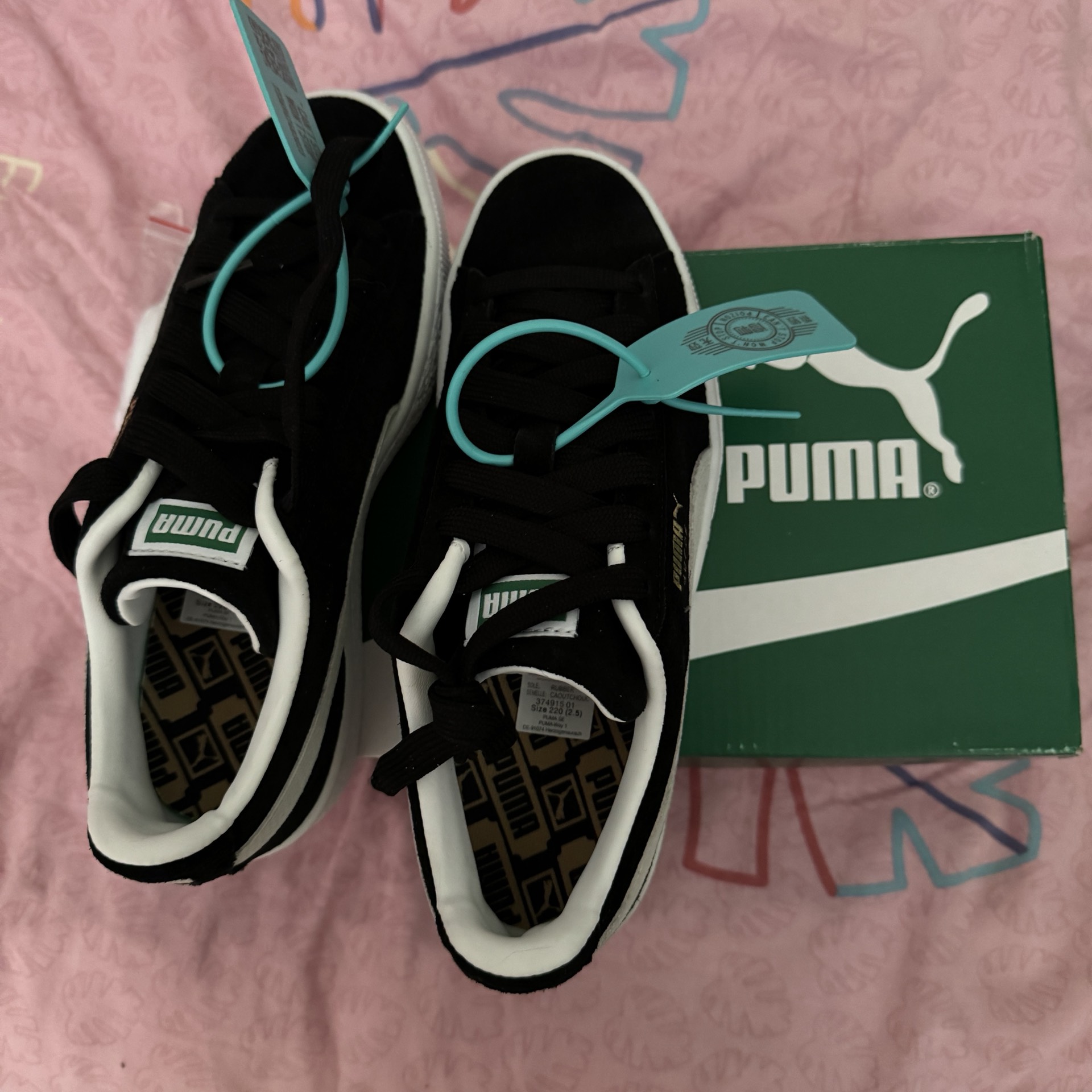 custom review-PUMA Suede Classic XXI Low Топ Скейтборд Кроссовки Унисекс Черный Белый