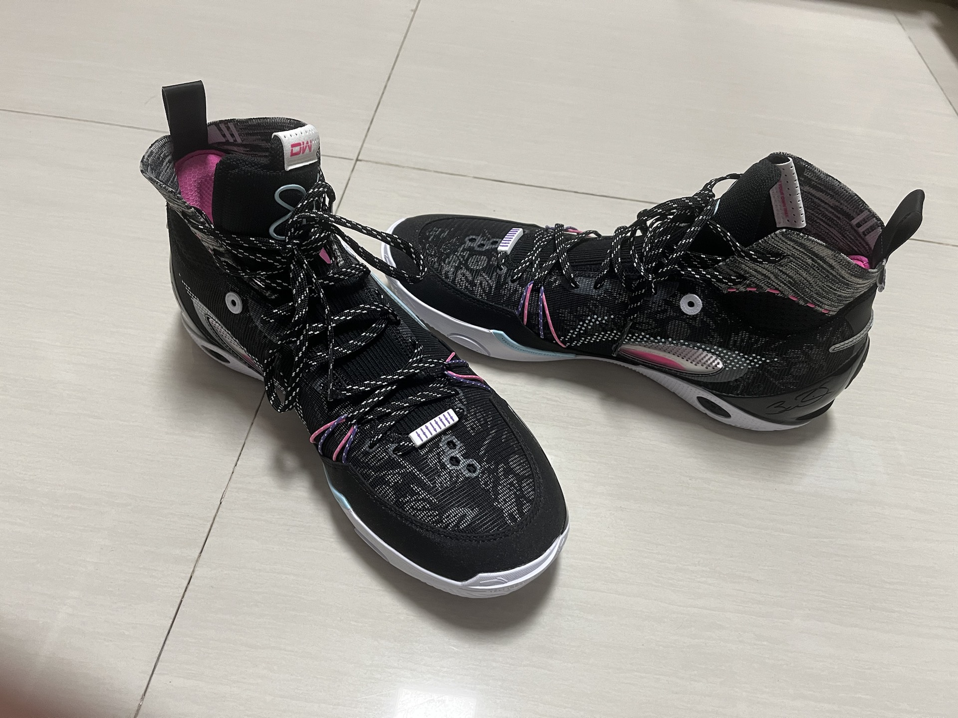 custom review-Подкладка Wade 808 3 Ultra амортизаторы противоскользящие устойчивые к истиранию высокий топ баскетбольные кроссовки мужской фиолетовый черный