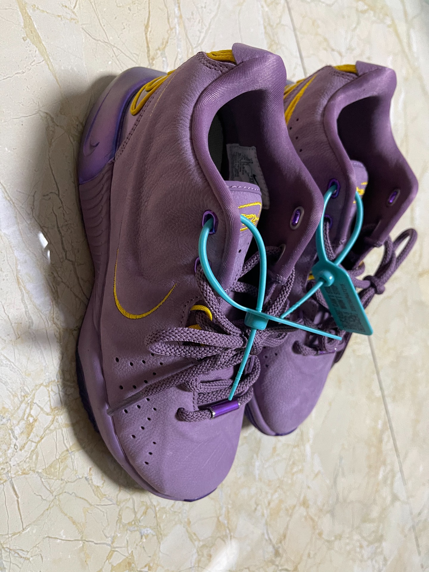 custom review-nike Lebron 21 Противоскользящие амортизаторы низкие детские баскетбольные кроссовки фиолетовые пыль