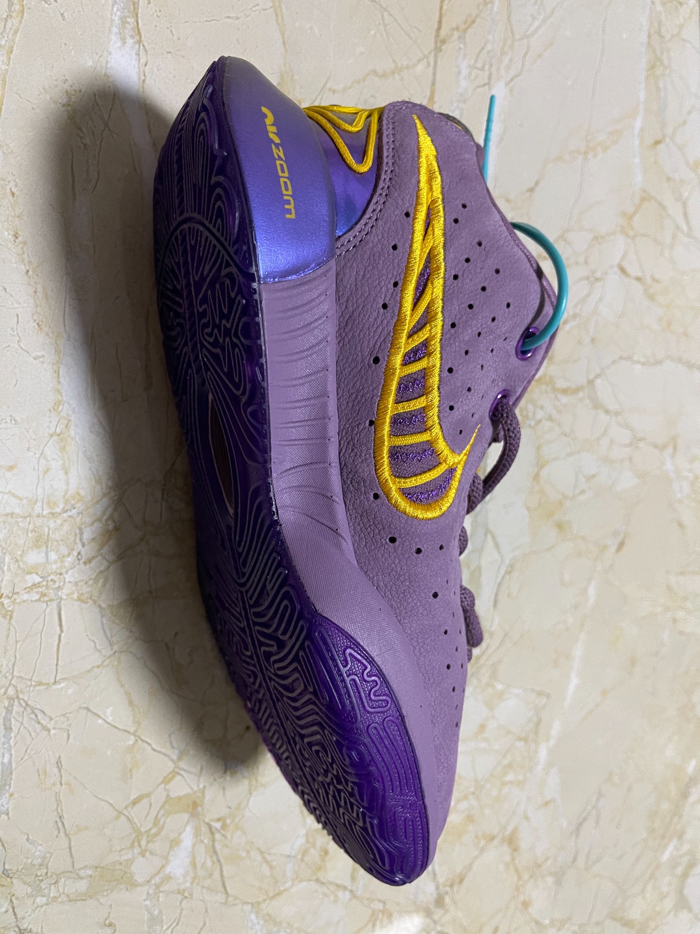 custom review-nike Lebron 21 Противоскользящие амортизаторы низкие детские баскетбольные кроссовки фиолетовые пыль