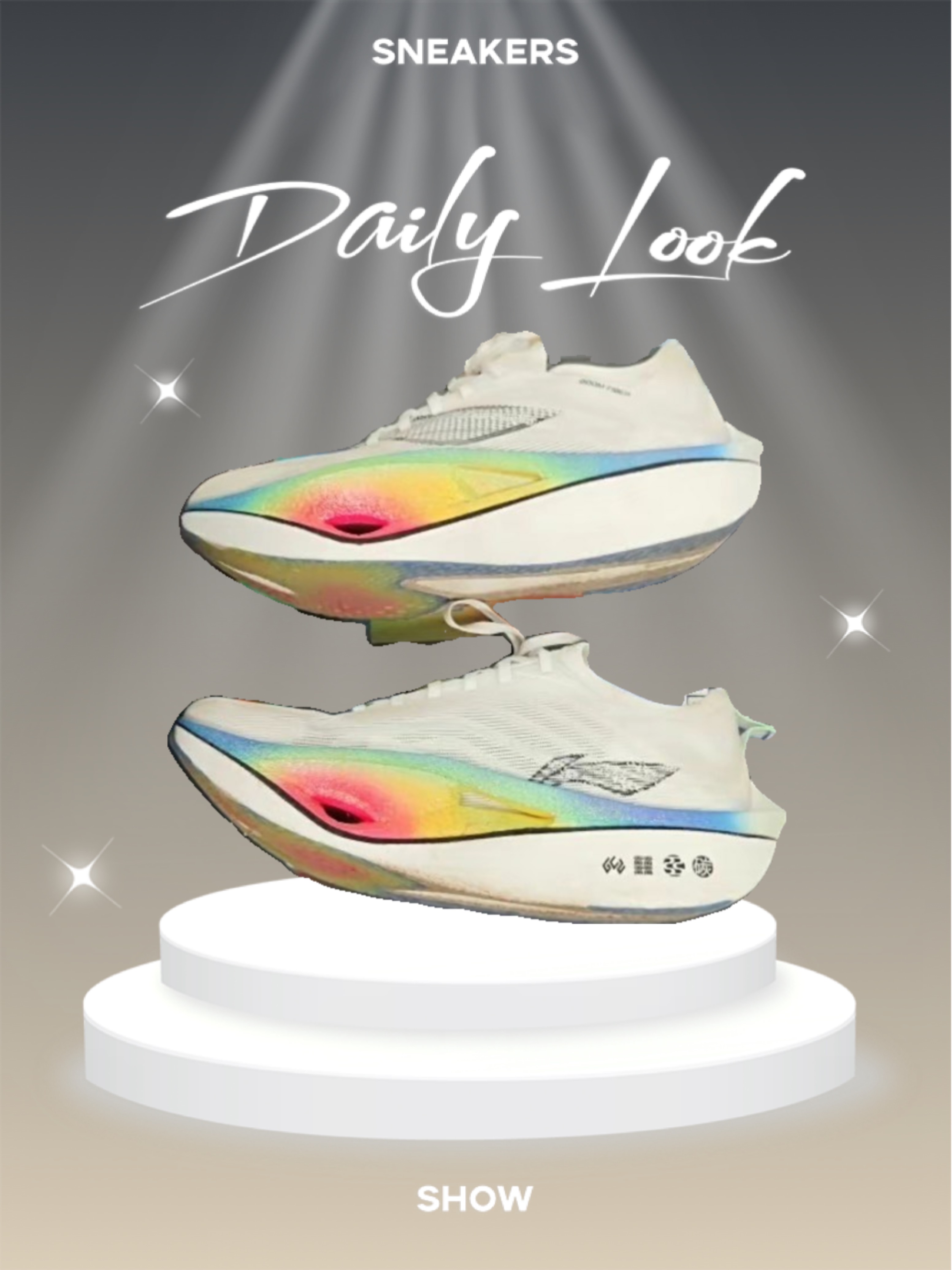 李宁飞电4 透气低帮跑步鞋