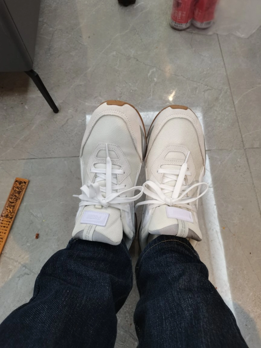 custom review-PUMA Mirage Sport Remi Low Топ Повседневный Унисекс Белый Серый