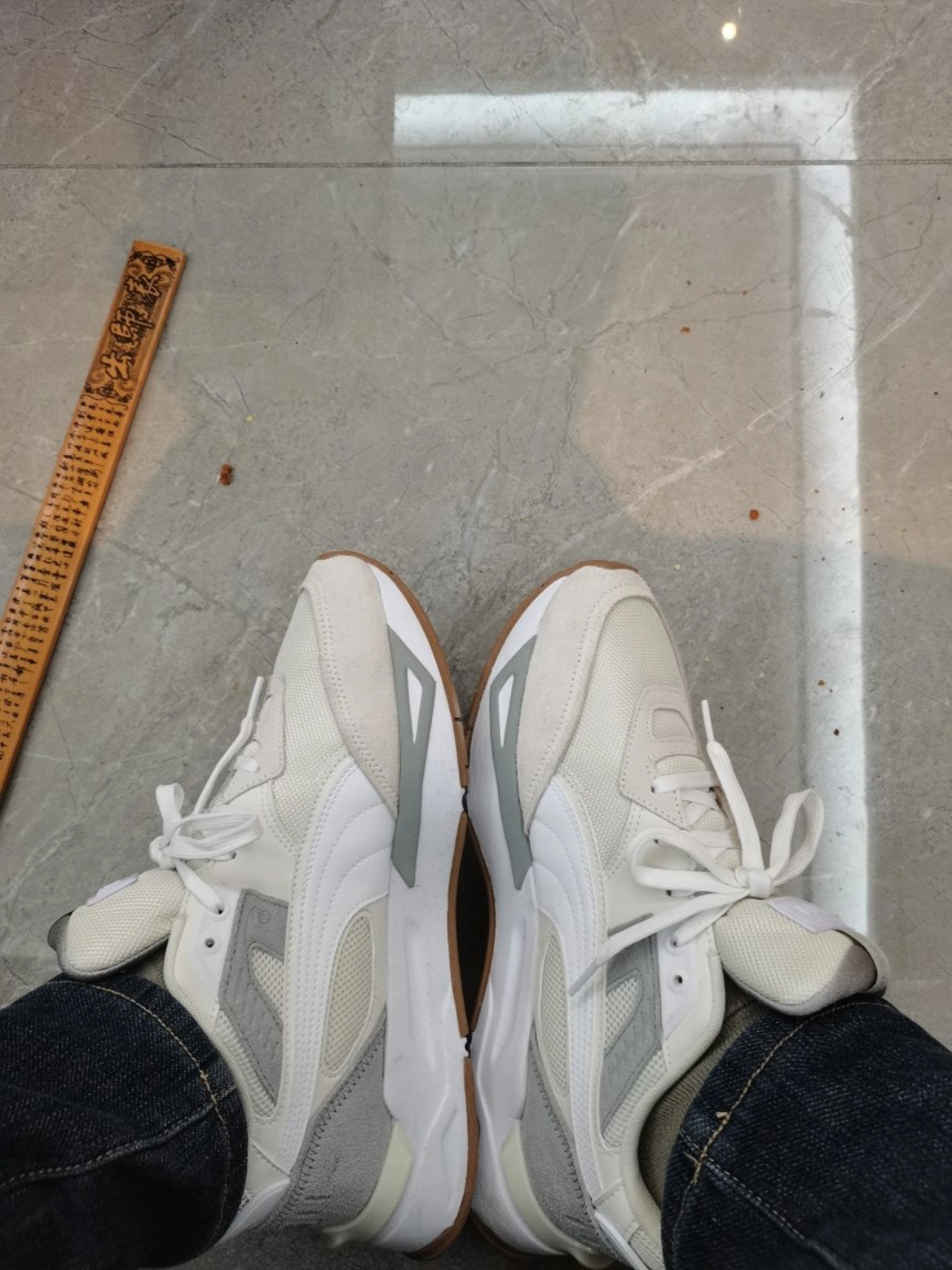 custom review-PUMA Mirage Sport Remi Low Топ Повседневный Унисекс Белый Серый