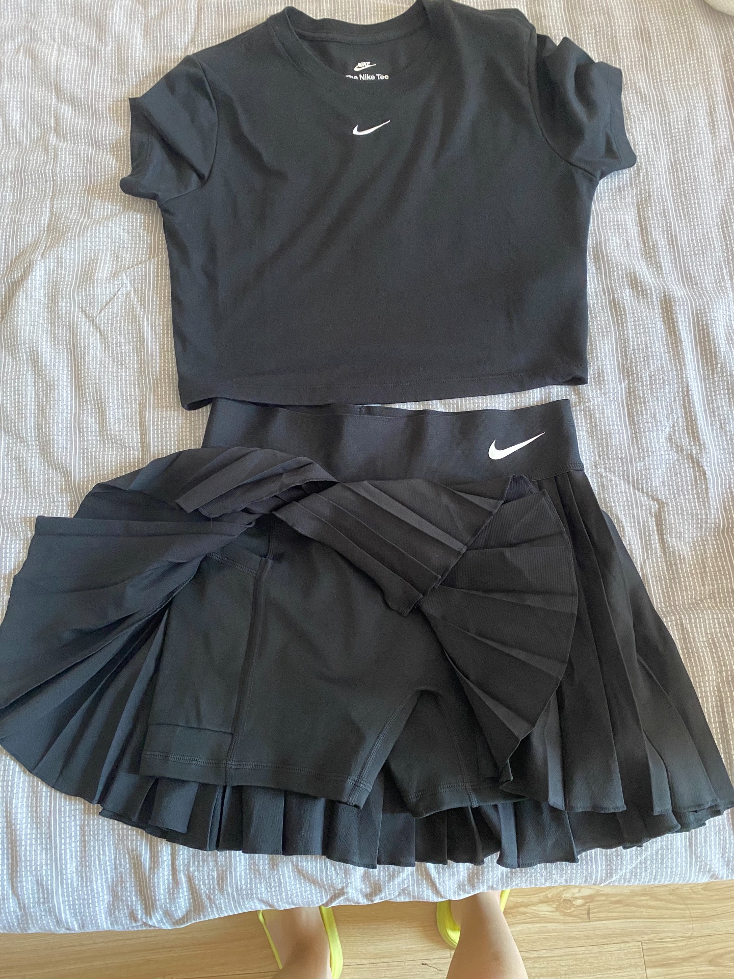 custom review-Nike Повседневные короткие юбки Женские Черный