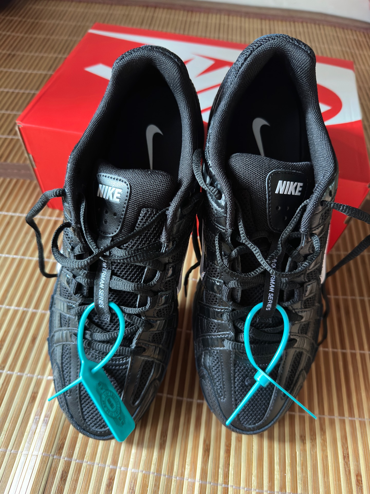 custom review-Nike P 6000 Амортизация устойчивый к истиранию дышащий низкий верх повседневная беговая обувь унисекс черный