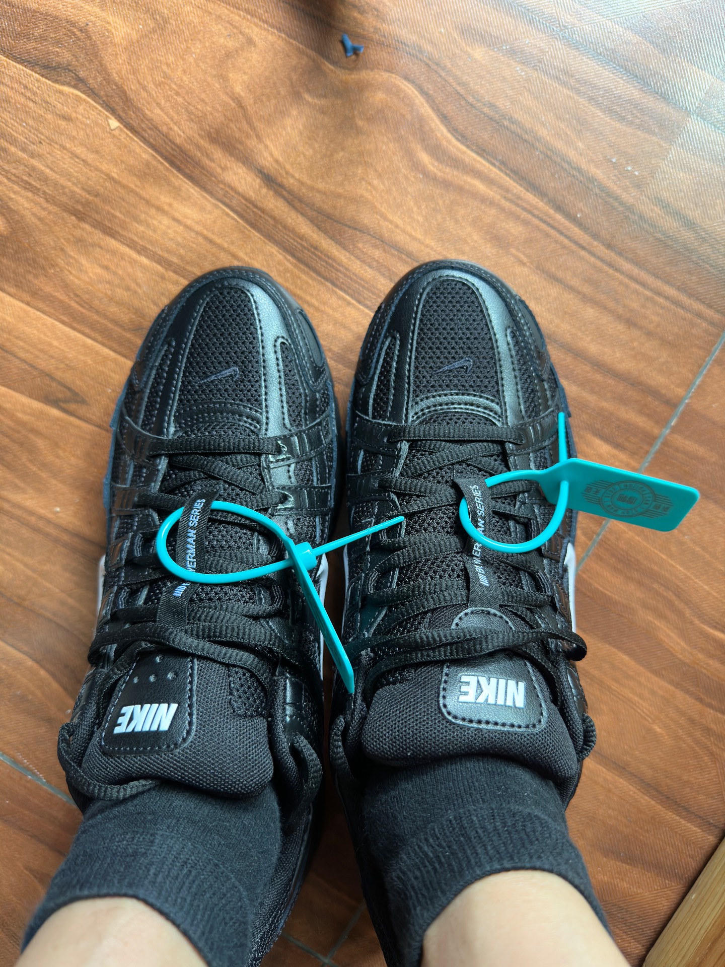 custom review-Nike P 6000 Амортизация устойчивый к истиранию дышащий низкий верх повседневная беговая обувь унисекс черный