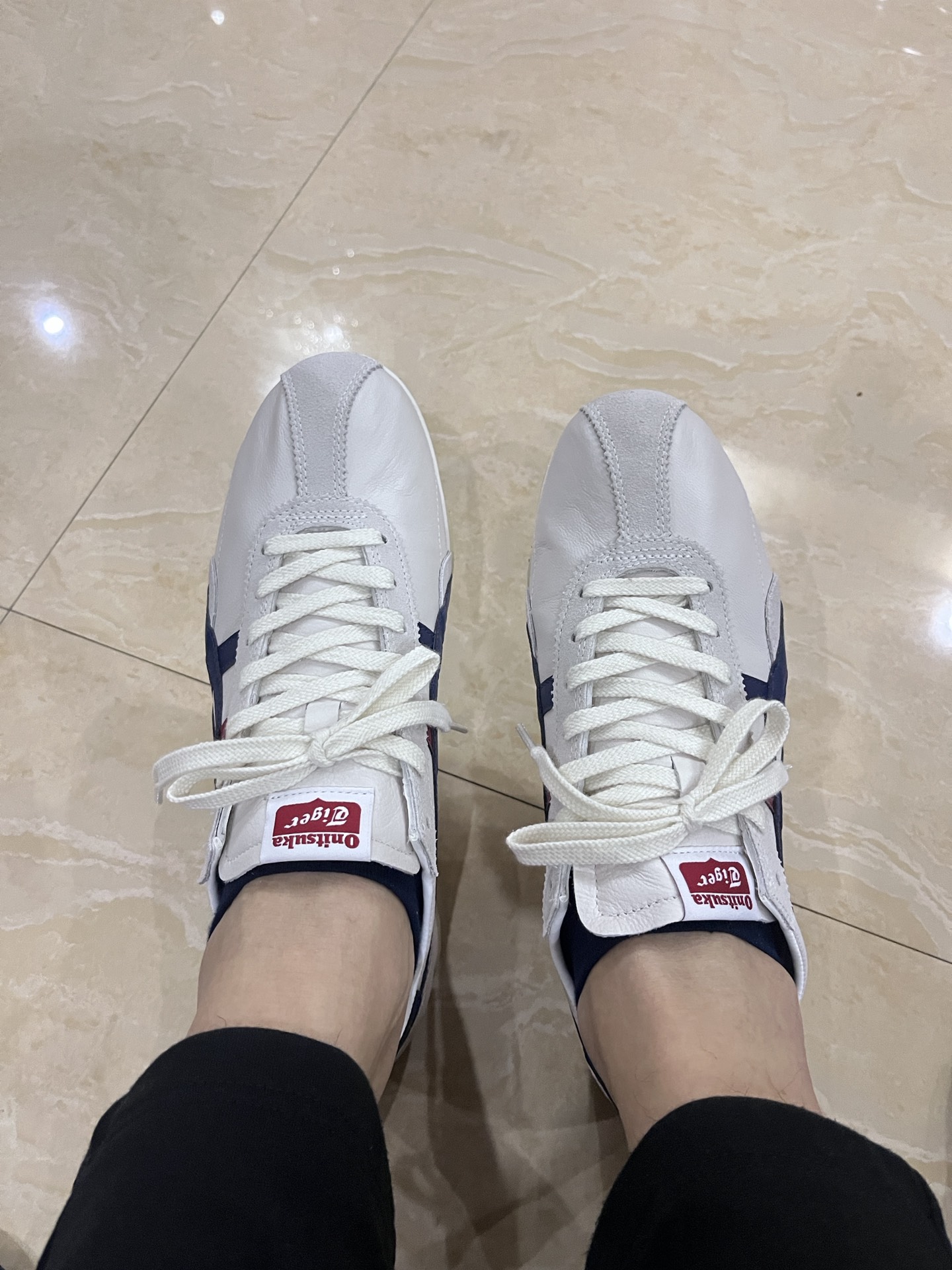 custom review-Onitsuka Tiger Runspark Нескользящий Легкий Низкий Топ Повседневный Городской Коммутирующий Беговые кроссовки Унисекс Белый