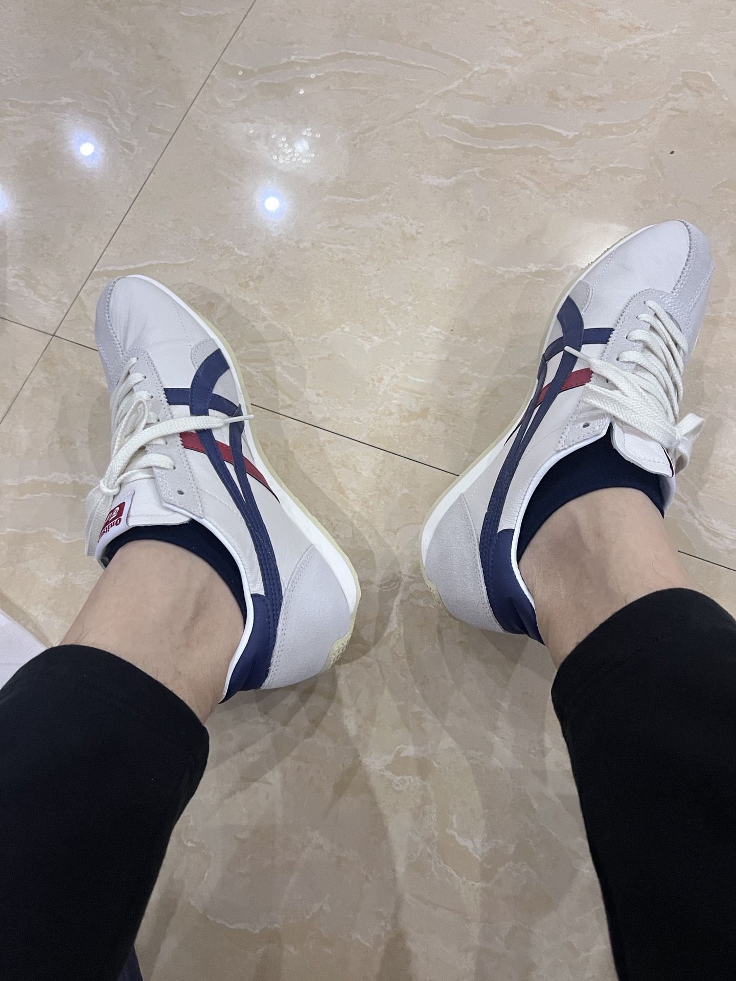custom review-Onitsuka Tiger Runspark Нескользящий Легкий Низкий Топ Повседневный Городской Коммутирующий Беговые кроссовки Унисекс Белый