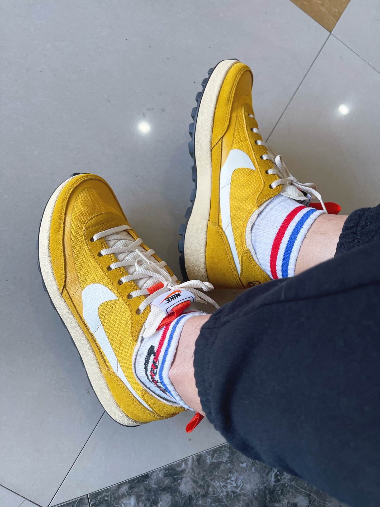 custom review-Tom Sachs x Nike General Purpose Shoe Tom Sachs X NikeCraft General PURPOSE Обувь Низкий Топ Повседневная обувь Женская Желтая