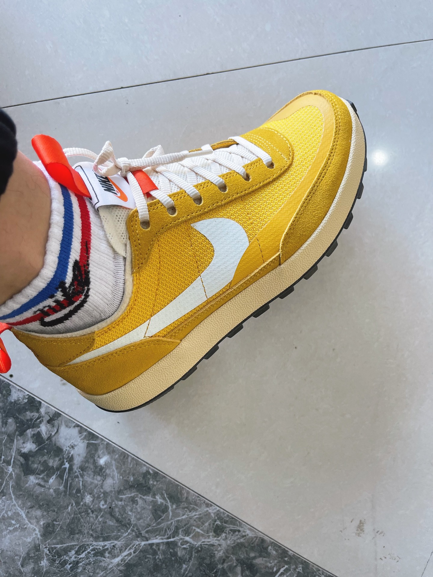 custom review-Tom Sachs x Nike General Purpose Shoe Tom Sachs X NikeCraft General PURPOSE Обувь Низкий Топ Повседневная обувь Женская Желтая