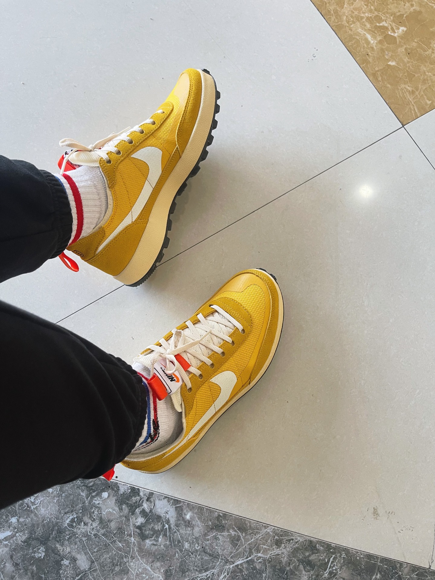 custom review-Tom Sachs x Nike General Purpose Shoe Tom Sachs X NikeCraft General PURPOSE Обувь Низкий Топ Повседневная обувь Женская Желтая