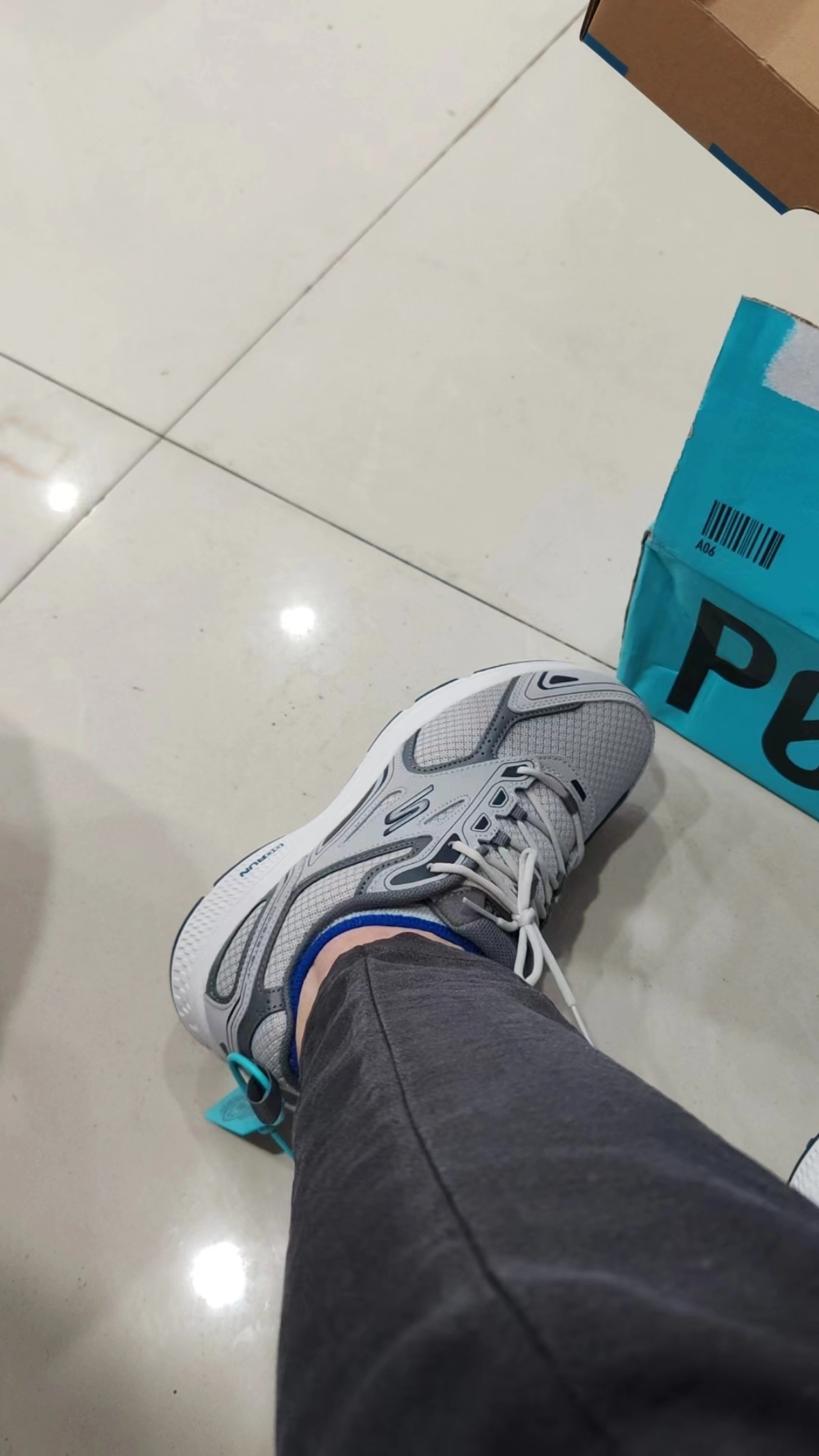 custom review-Skechers Go Run Consistent Low Топ Беговые кроссовки Мужской Серый