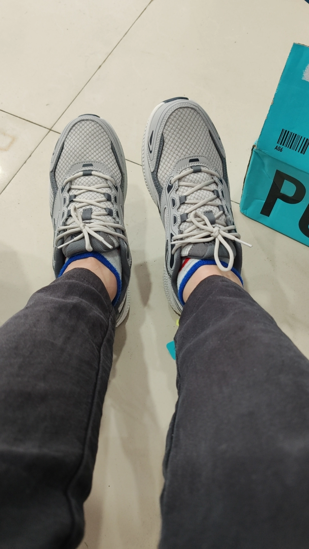 custom review-Skechers Go Run Consistent Low Топ Беговые кроссовки Мужской Серый