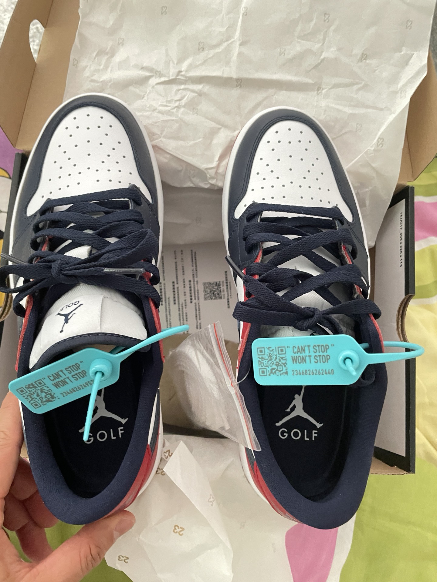 custom review-Jordan Air Jordan 1 Low GOLF 'USA' Low Топ Винтажные баскетбольные кроссовки Унисекс Синий красный