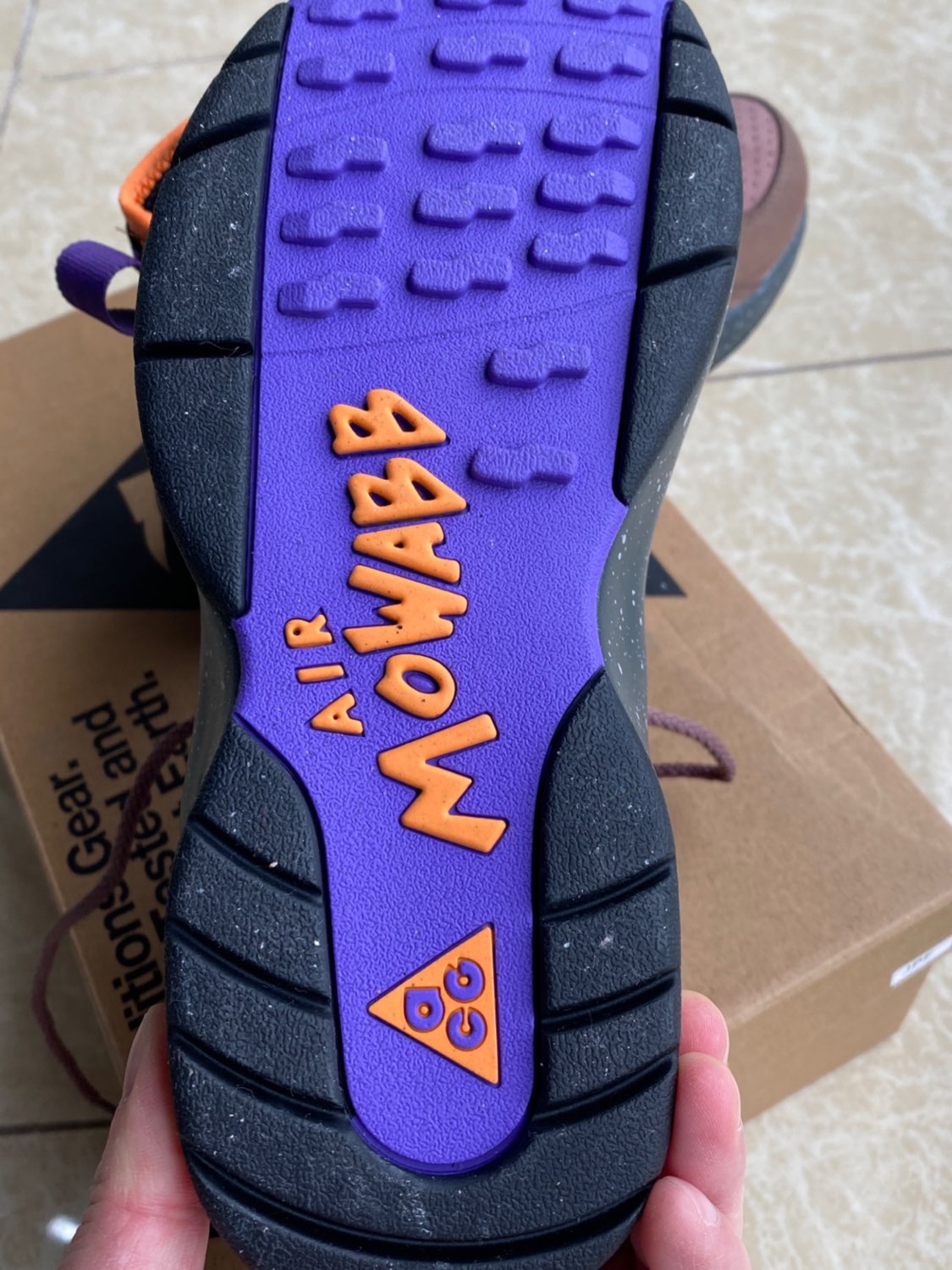 custom review-Nike Air Mowabb ACG Trails END. Коричневый Короткий Альпинистский Adventure Обувь Унисекс Коричневый Фиолетовый