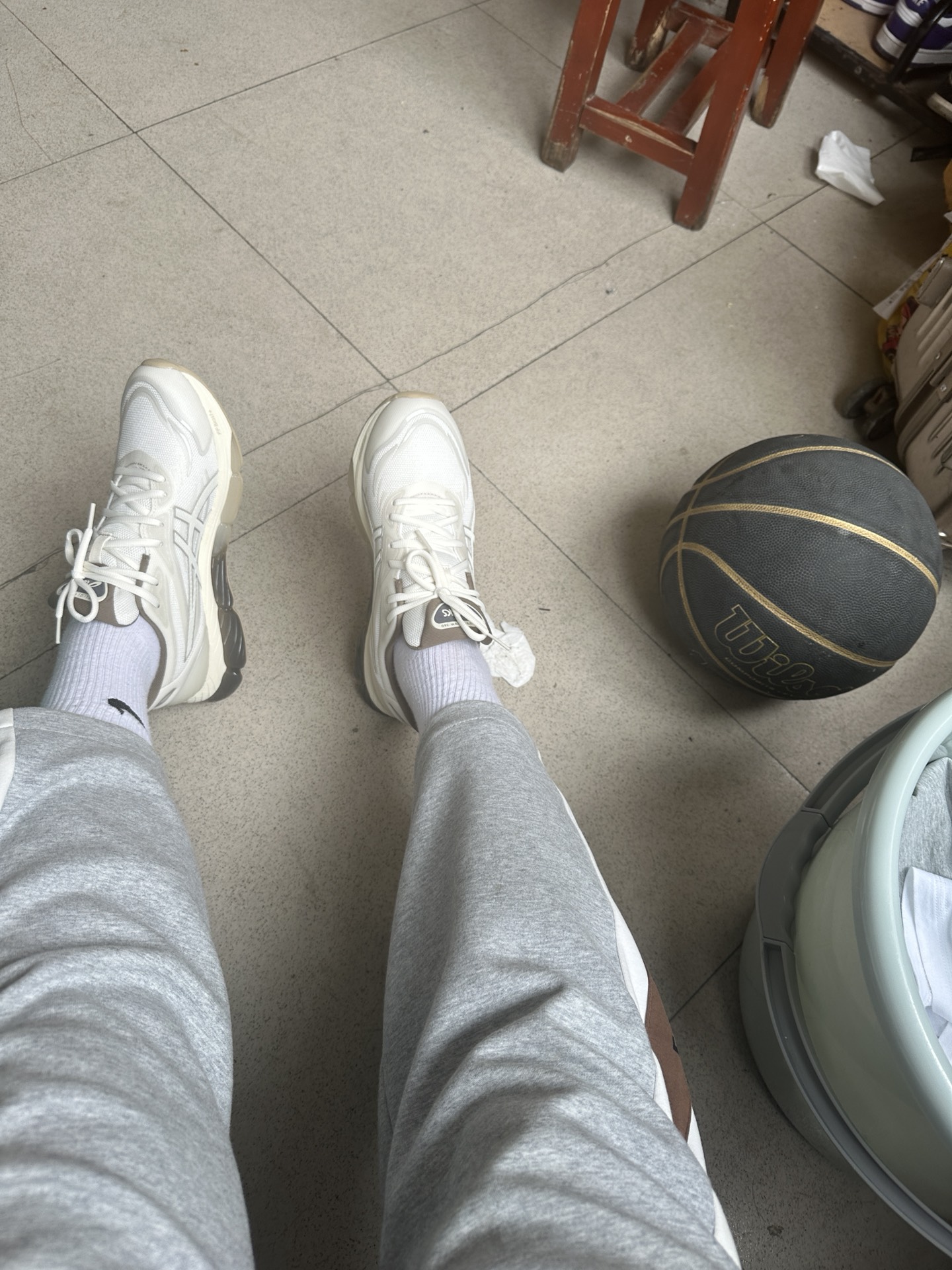 custom review-Asics Gel Quantum 360 8 Синтетическая кожа Низкий верх Повседневная обувь Унисекс Экрю