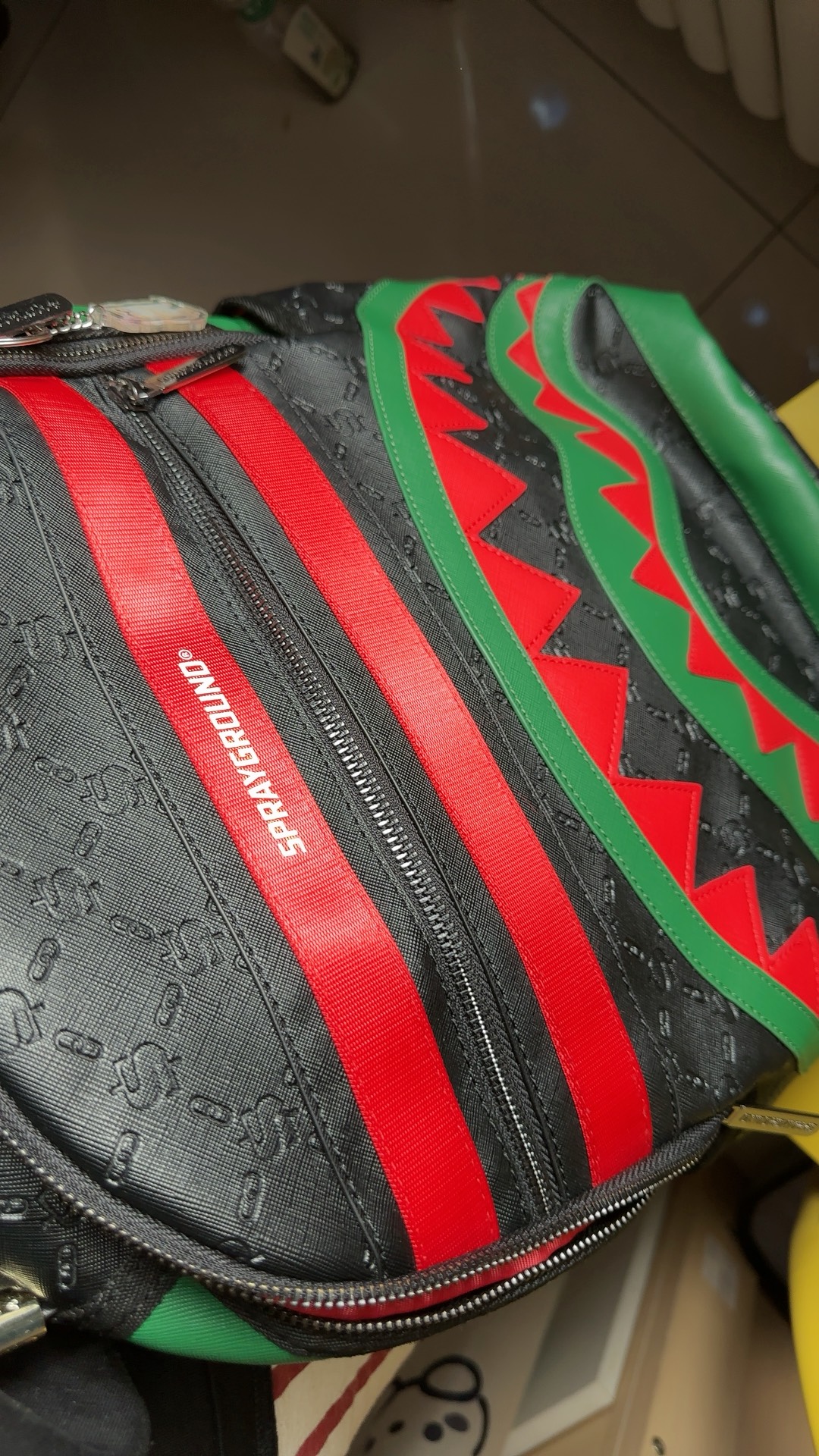 custom review-SPRAYGROUND ПВХ Большая Сумка для Путешествий Рюкзак Большой Унисекс Черный