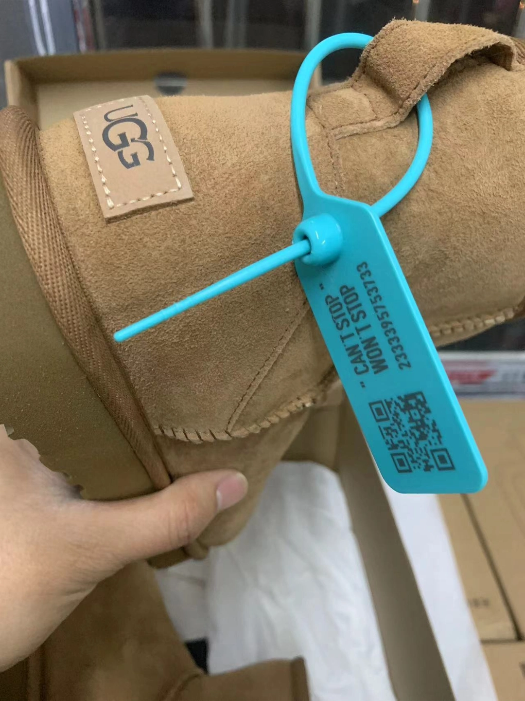 custom review-UGG CLASSIC MINI Термический Устойчивый к истиранию Короткий Снегобут Женские Каштановый