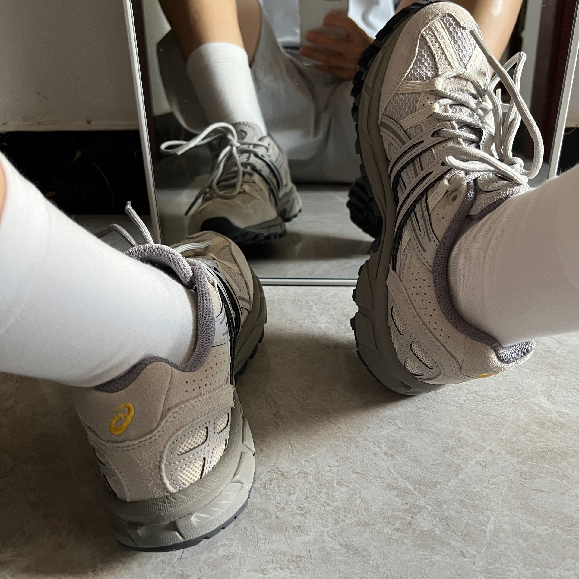 custom review-ASICS Gel Sonoma 15 50 Устойчивый к истиранию Низкий Топ Повседневная обувь Мужская Серый Коричневый
