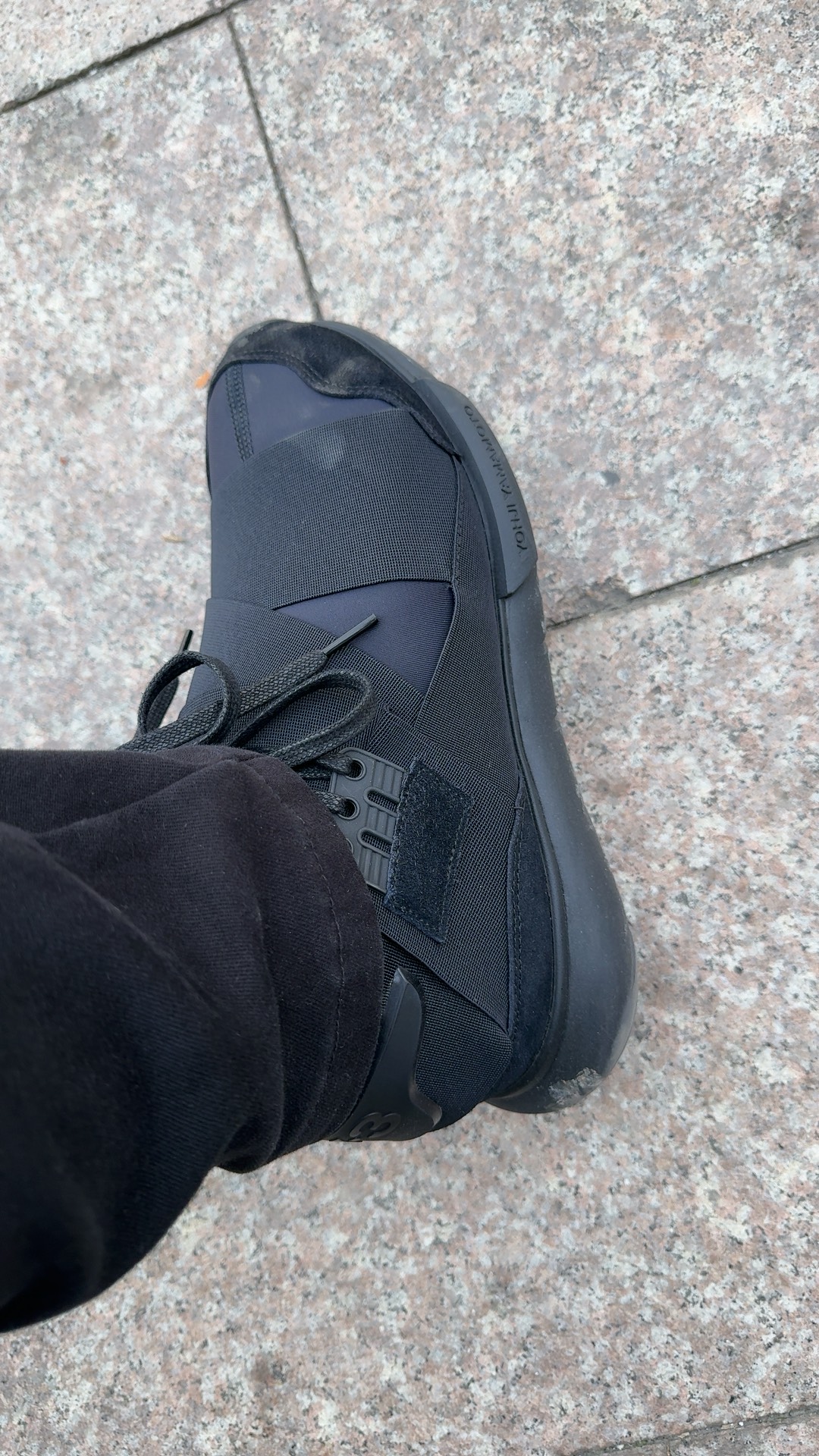 custom review-Y 3 Qasa High Топ Спортивная Повседневная Обувь Унисекс Черный