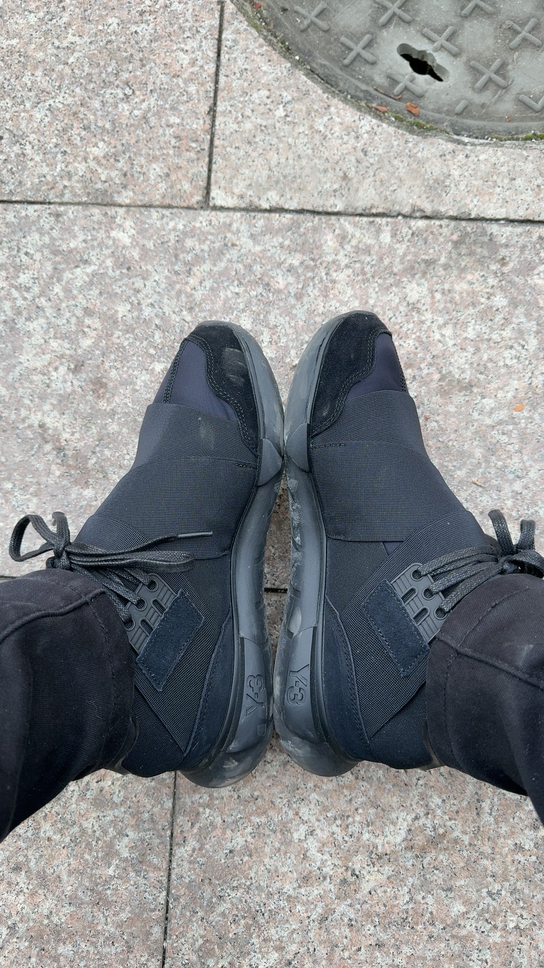 custom review-Y 3 Qasa High Топ Спортивная Повседневная Обувь Унисекс Черный