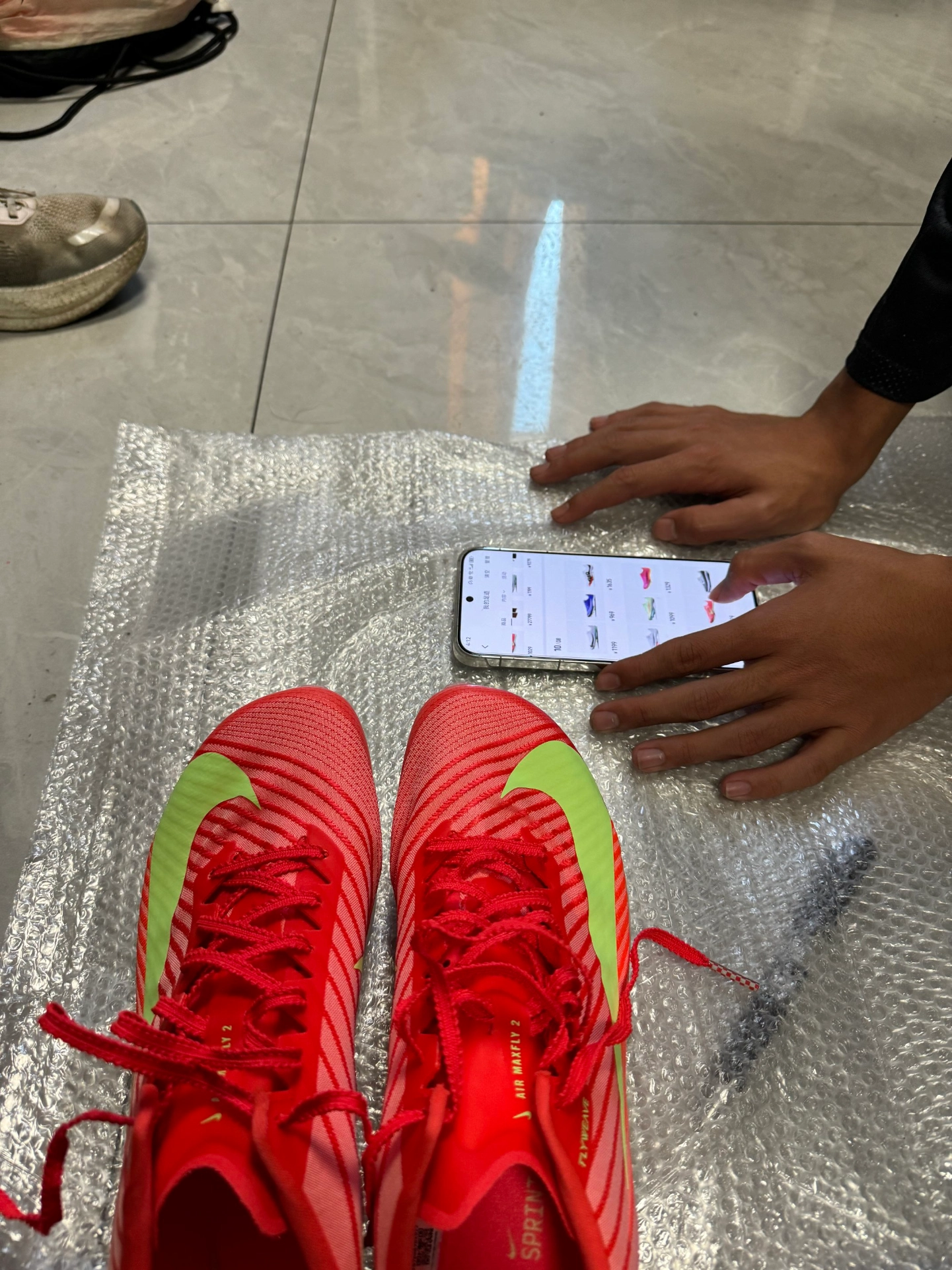 custom review-Nike Maxfly 2 Амортизация Дышащий И Прочный Дизайн Низкий Топ Гонки Спринт Беговые кроссовки Унисекс Красный