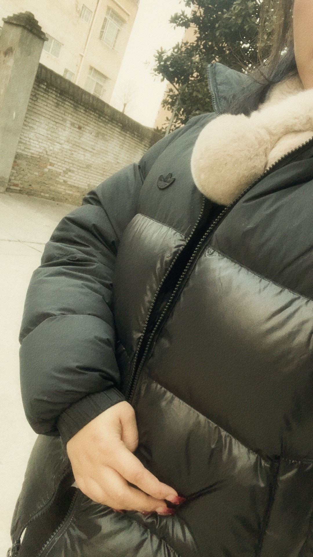 custom review-Adidas Originals Clover Series Outfit Пуховик Зимний Мужской Черный