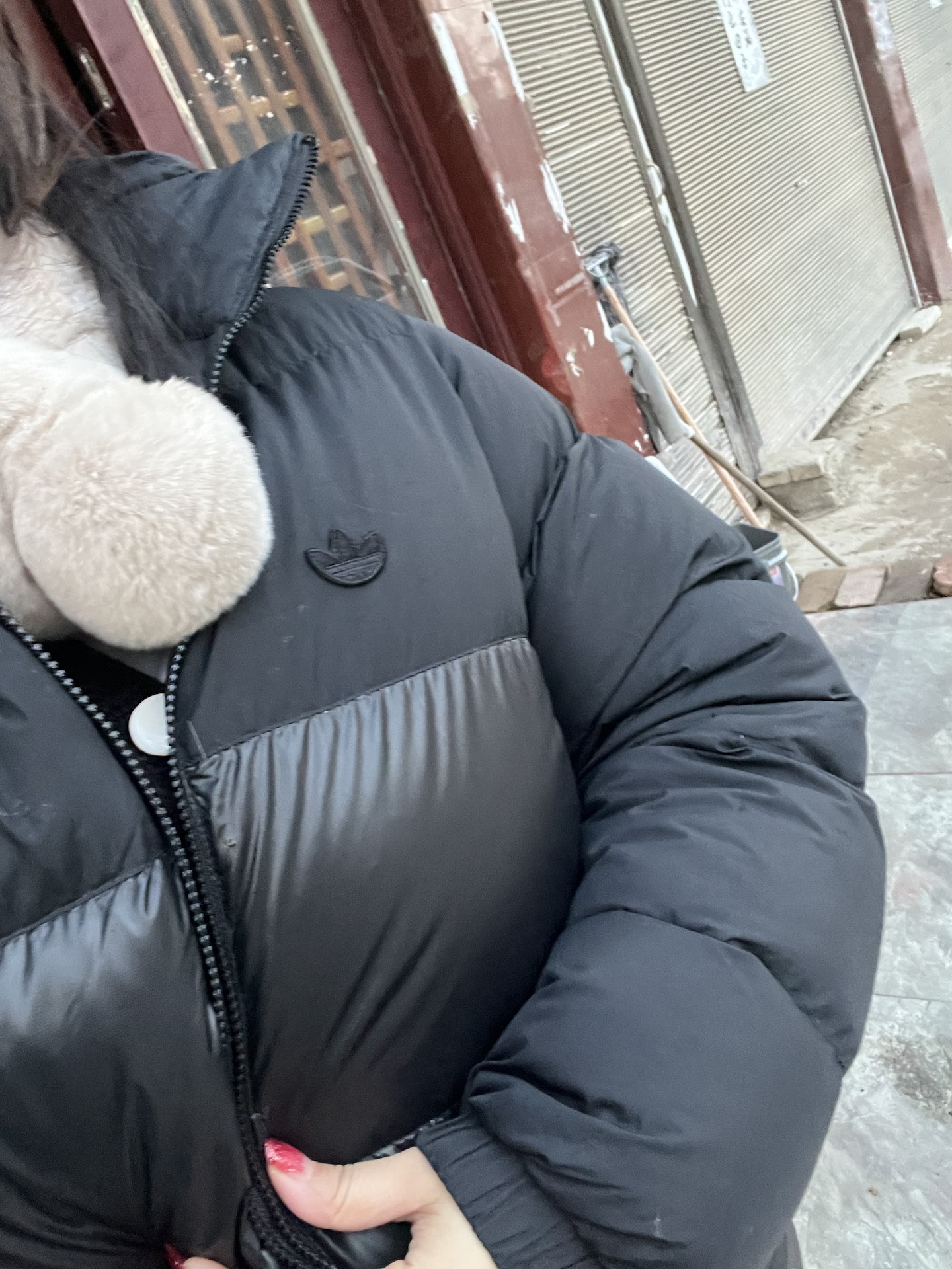 custom review-Adidas Originals Clover Series Outfit Пуховик Зимний Мужской Черный