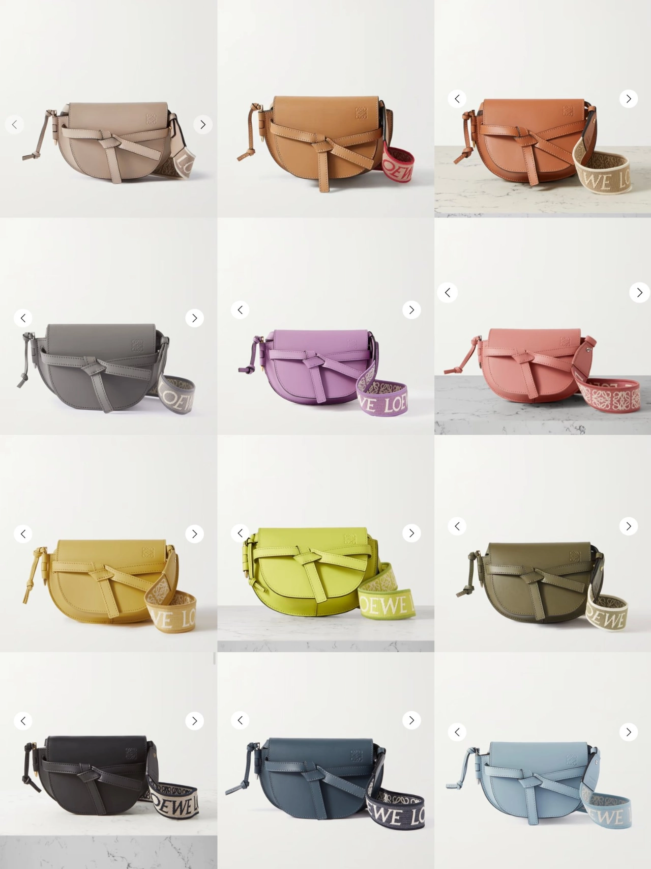 loewe罗意威mini gate宽肩带马鞍包你pick哪一个配色?