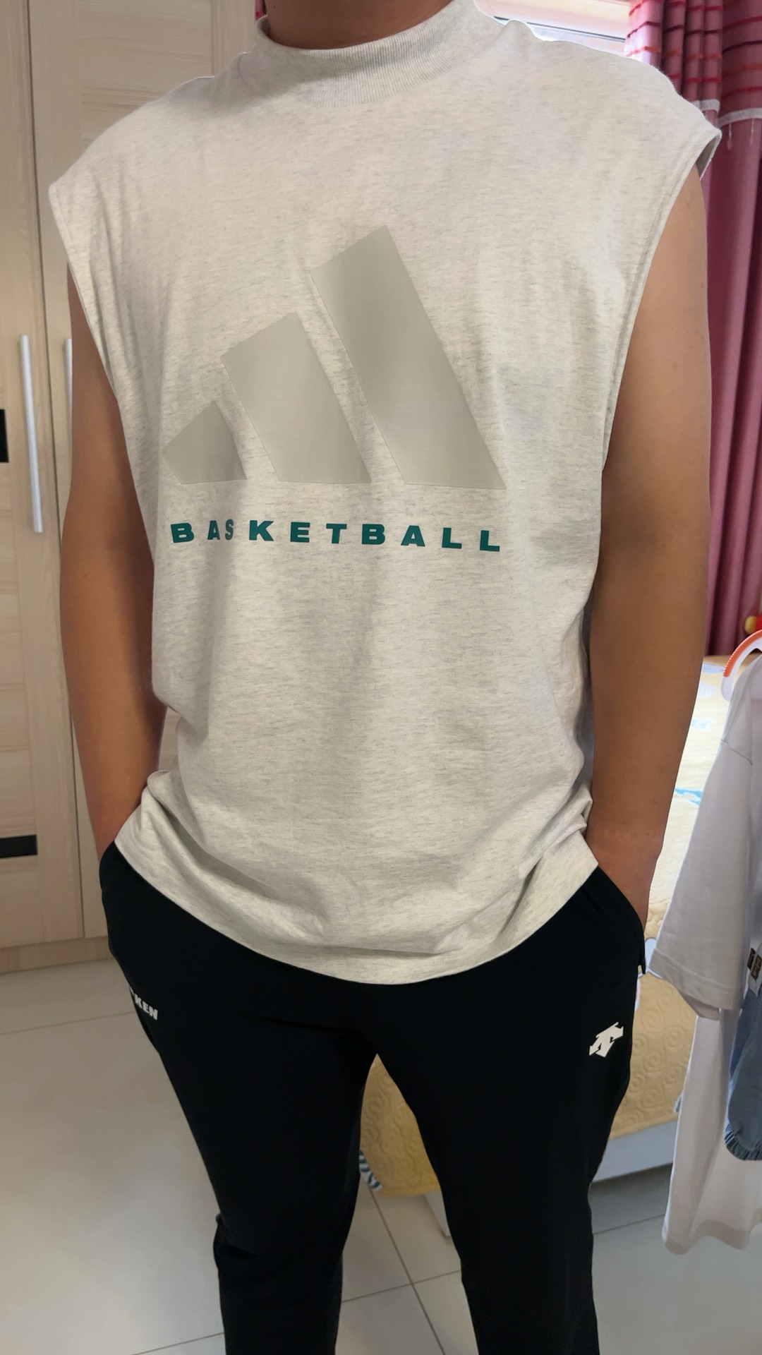 custom review-Adidas Баскетбольная Джерси Унисекс Светло-Серый