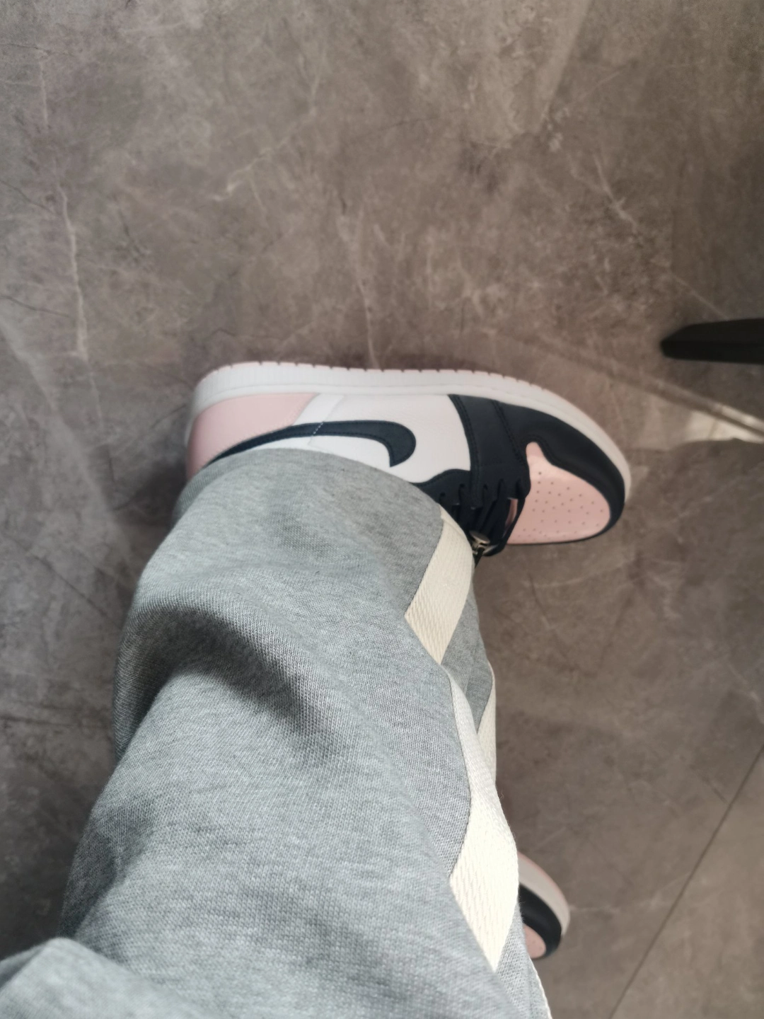 custom review-Jordan Air Jordan 1 Поддержка High Топ Винтажные баскетбольные кроссовки Женские Белые Черные Розовые