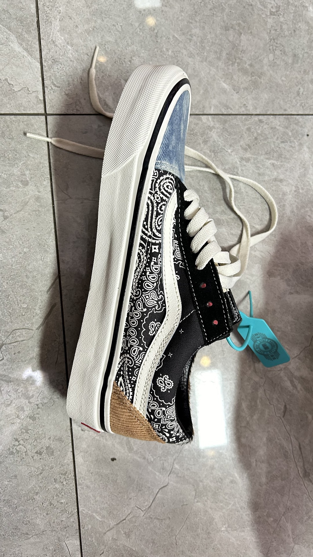 custom review-VANS Old Skool 36 Grunge Old Skool DX Легкий Низкий Топ Скейтборд Кроссовки Унисекс Черный Синий