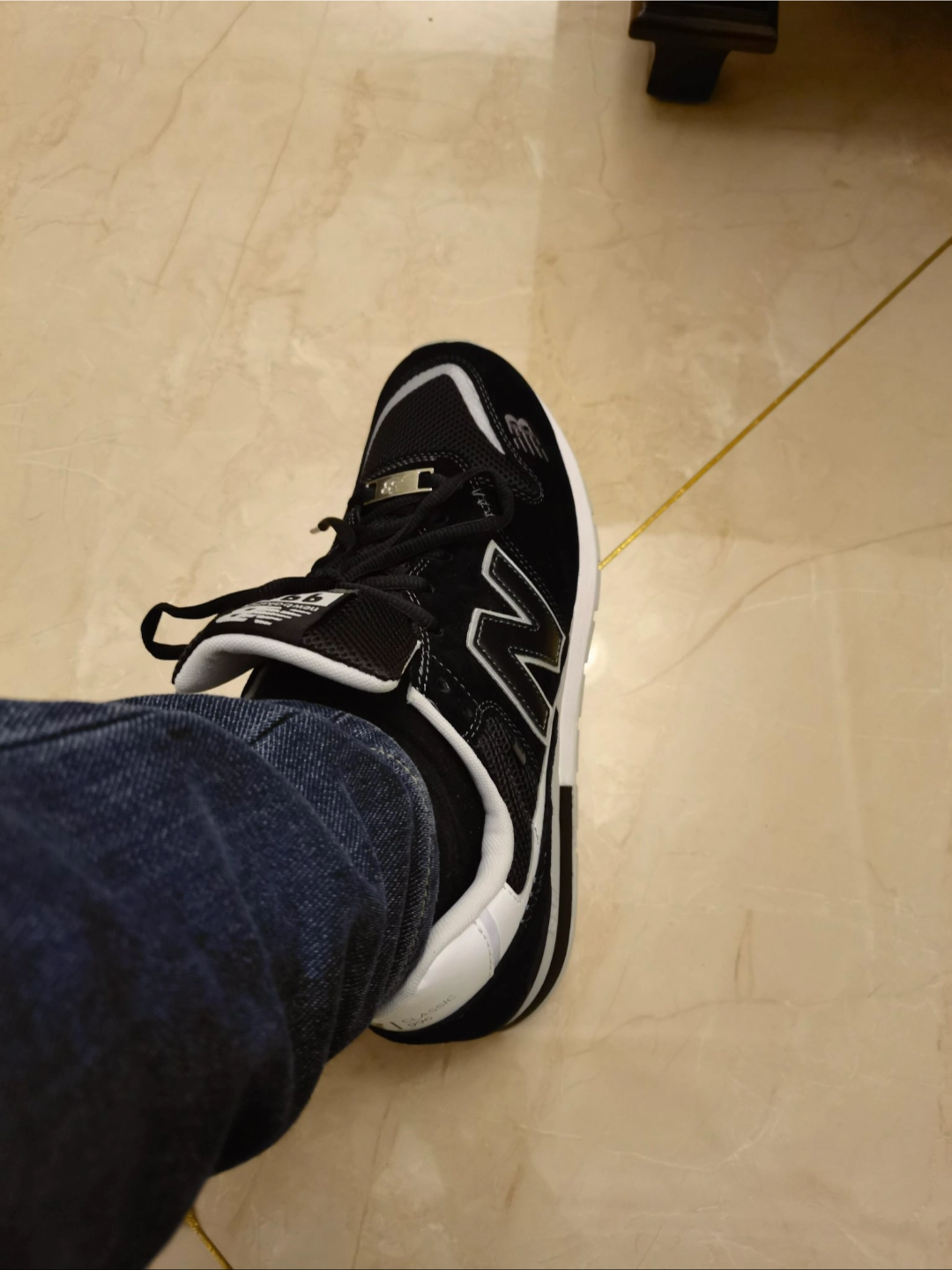 custom review-New Balance NB 996 Устойчивый к истиранию Низкий Топ Повседневная Городская Коммутерская Беговая Обувь Унисекс Черный Белый