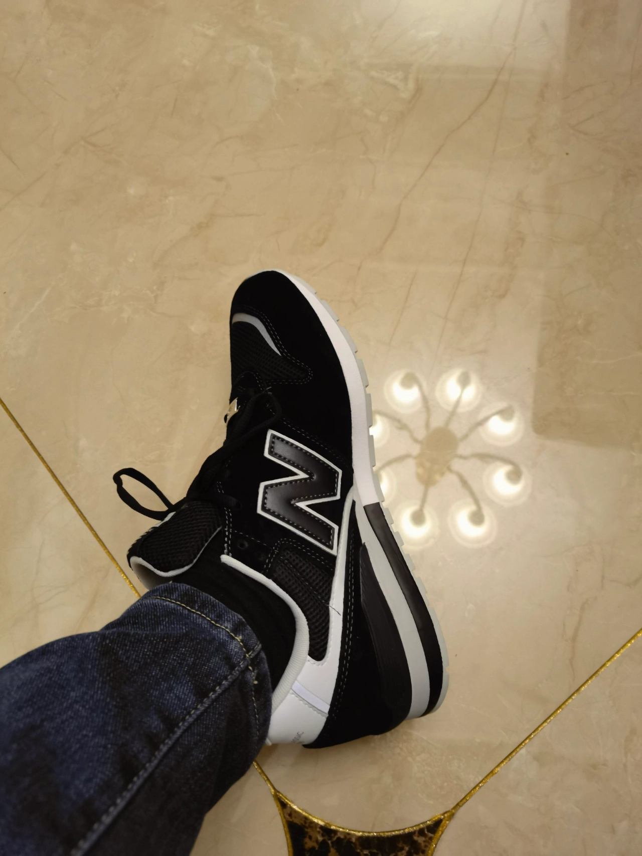 custom review-New Balance NB 996 Устойчивый к истиранию Низкий Топ Повседневная Городская Коммутерская Беговая Обувь Унисекс Черный Белый