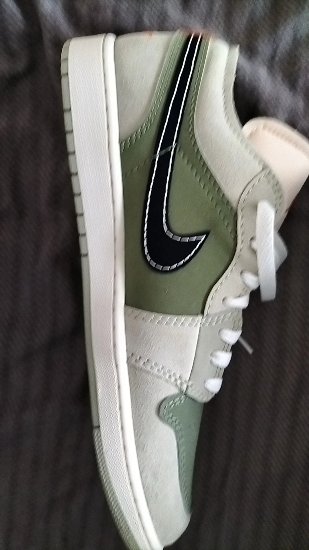 custom review-Jordan Air Jordan 1 Low SE Low Топ Винтажные баскетбольные кроссовки Мужской Зеленый