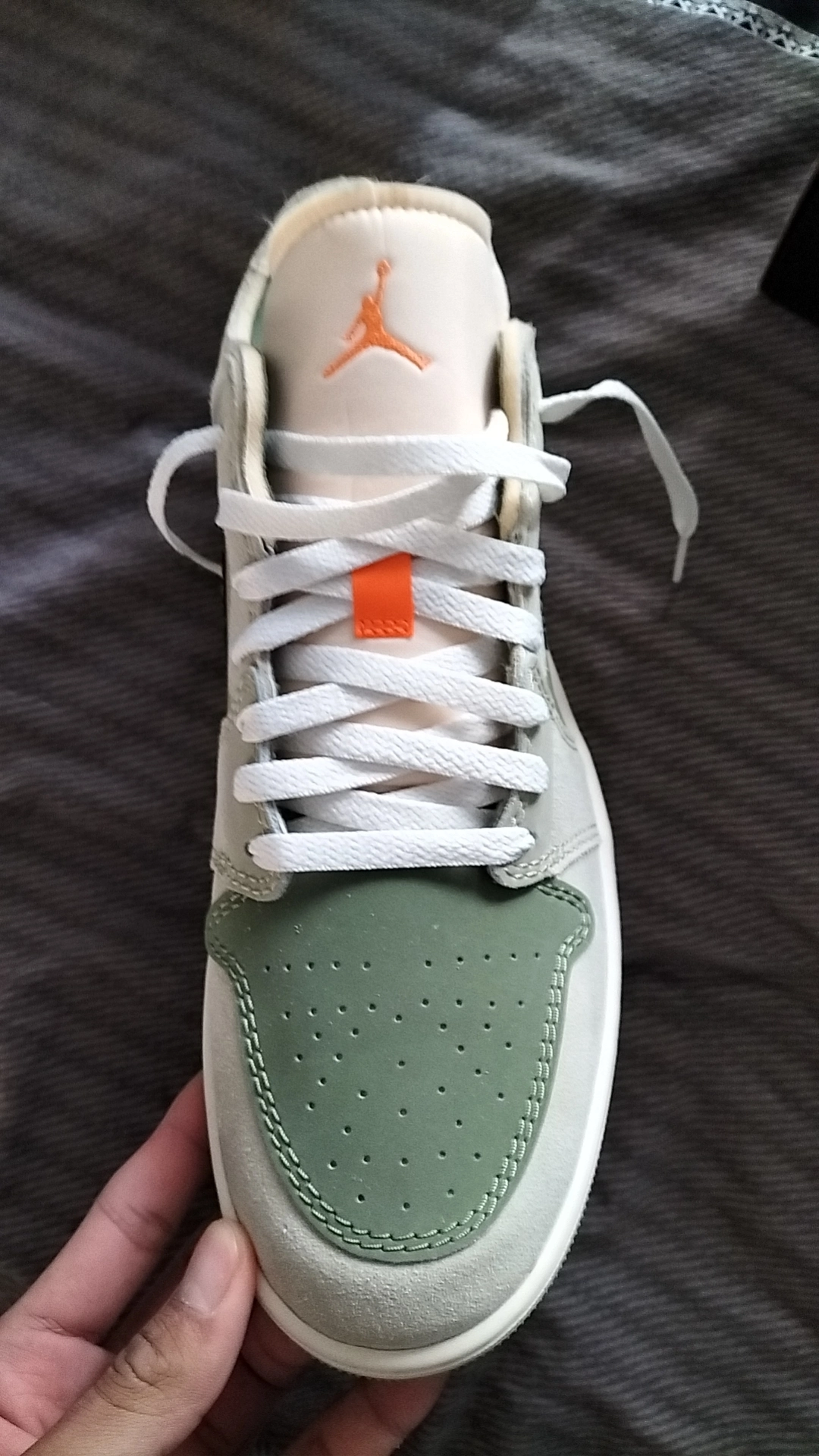 custom review-Jordan Air Jordan 1 Low SE Low Топ Винтажные баскетбольные кроссовки Мужской Зеленый