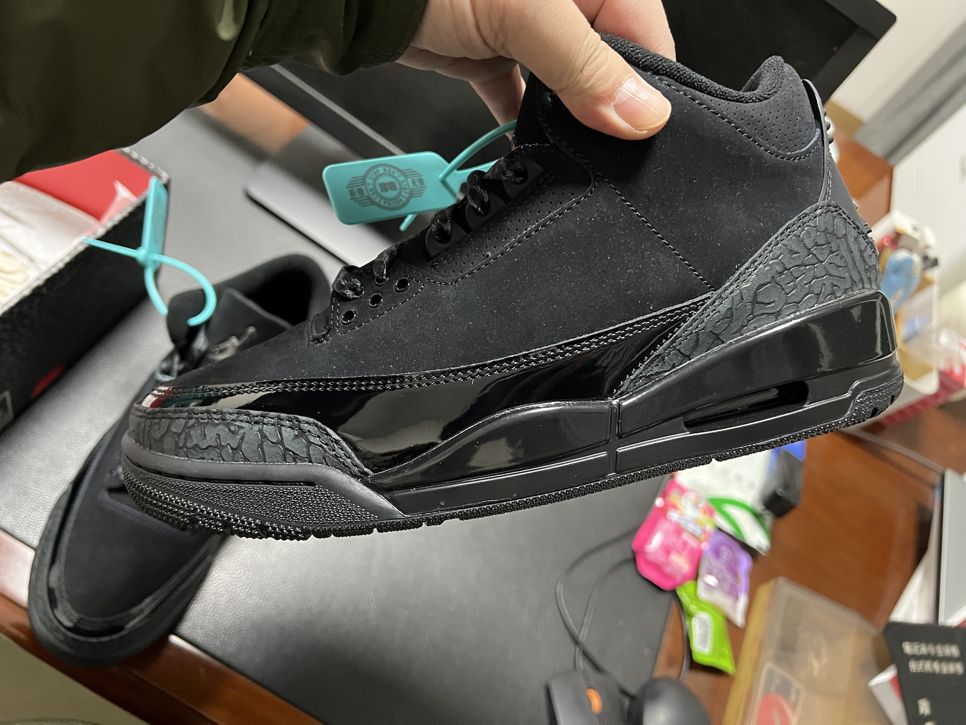 custom review-Jordan Air Джордан 3 Нижняя юбка Устойчивая к истиранию MID Топ Винтажные баскетбольные кроссовки Мужской Черный