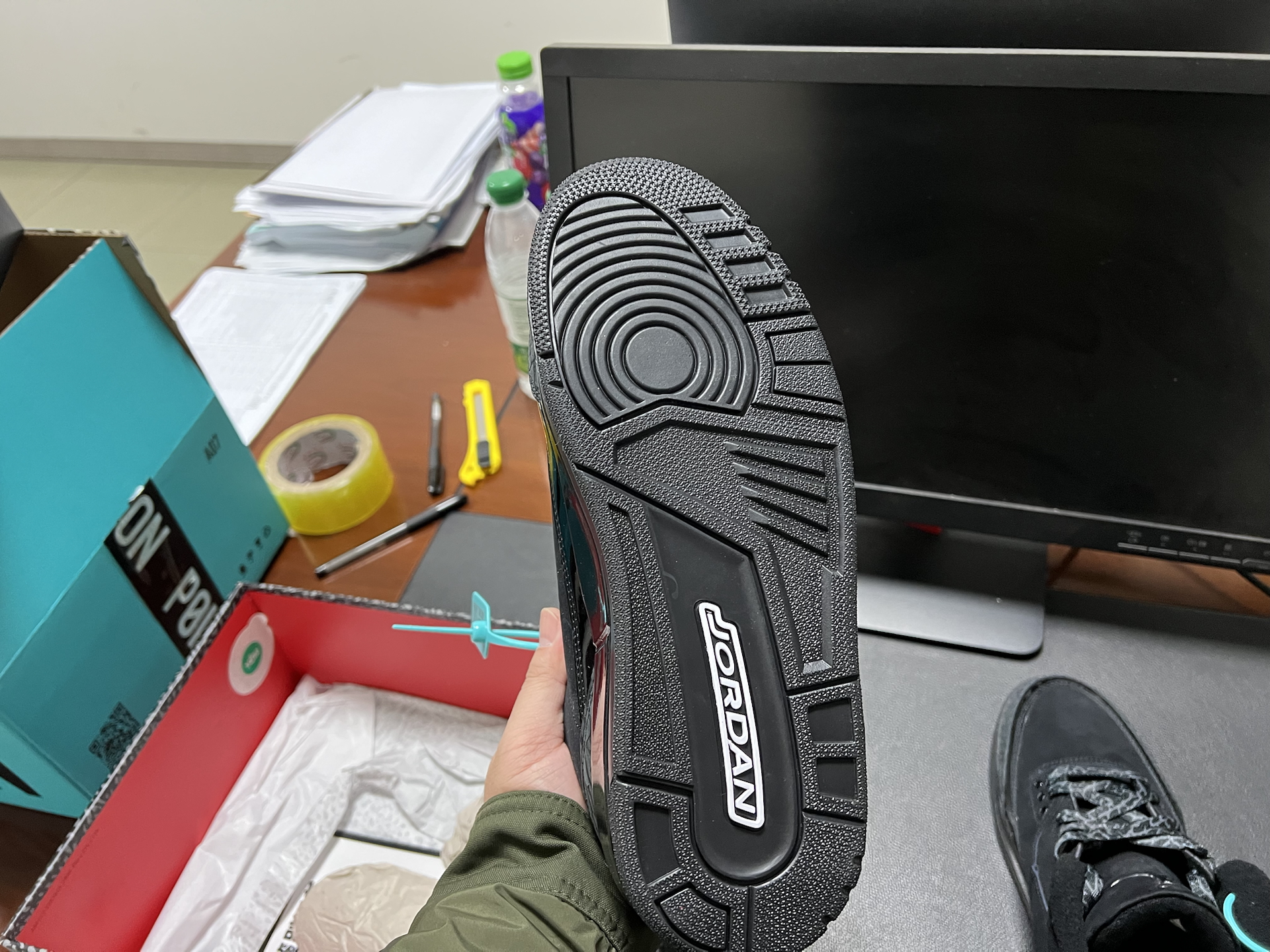 custom review-Jordan Air Джордан 3 Нижняя юбка Устойчивая к истиранию MID Топ Винтажные баскетбольные кроссовки Мужской Черный