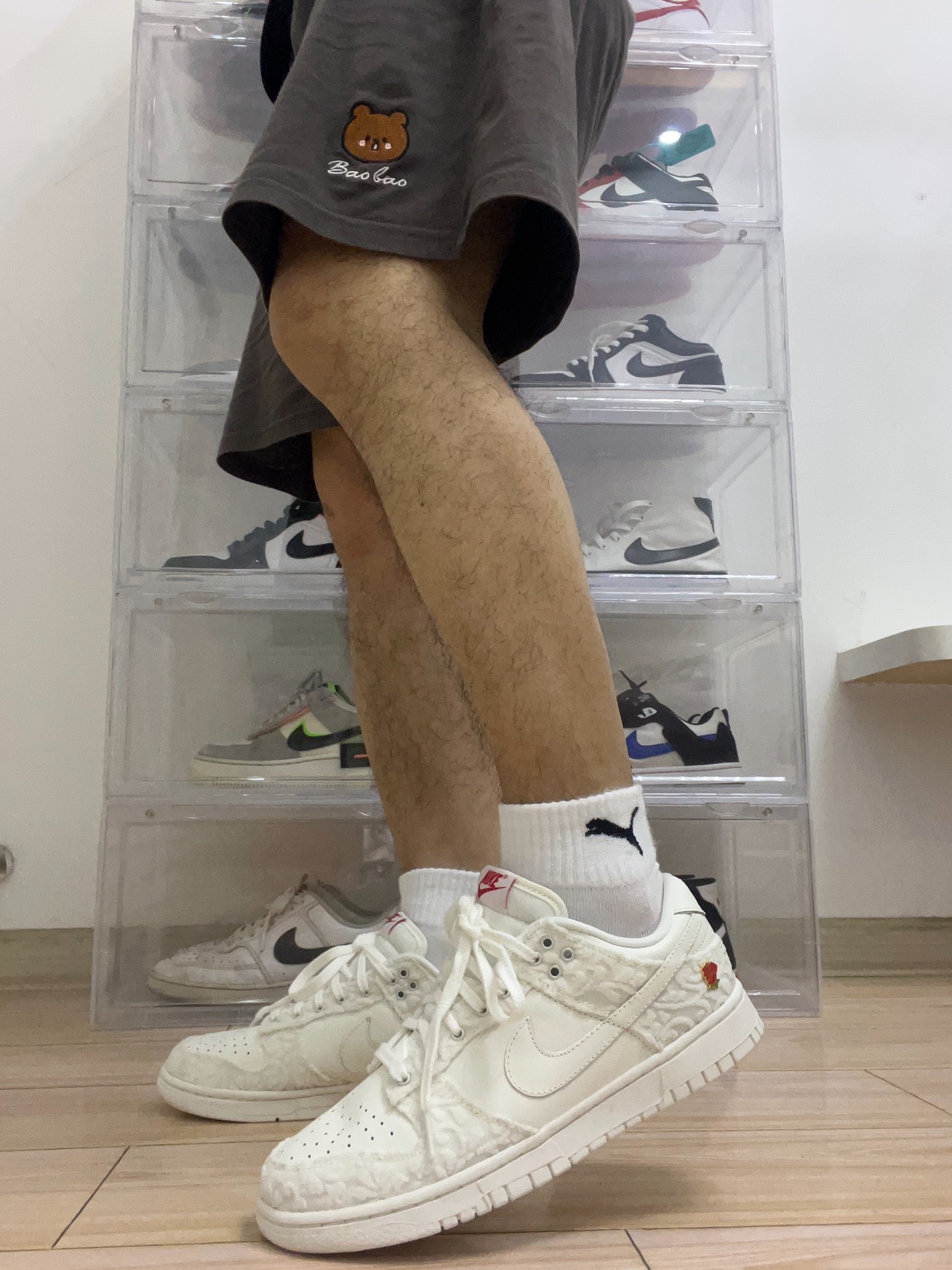 custom review-Nike Dunk Give HER Flowers Slip-Resistant Low Top Скейтборд Кроссовки Женские Белые