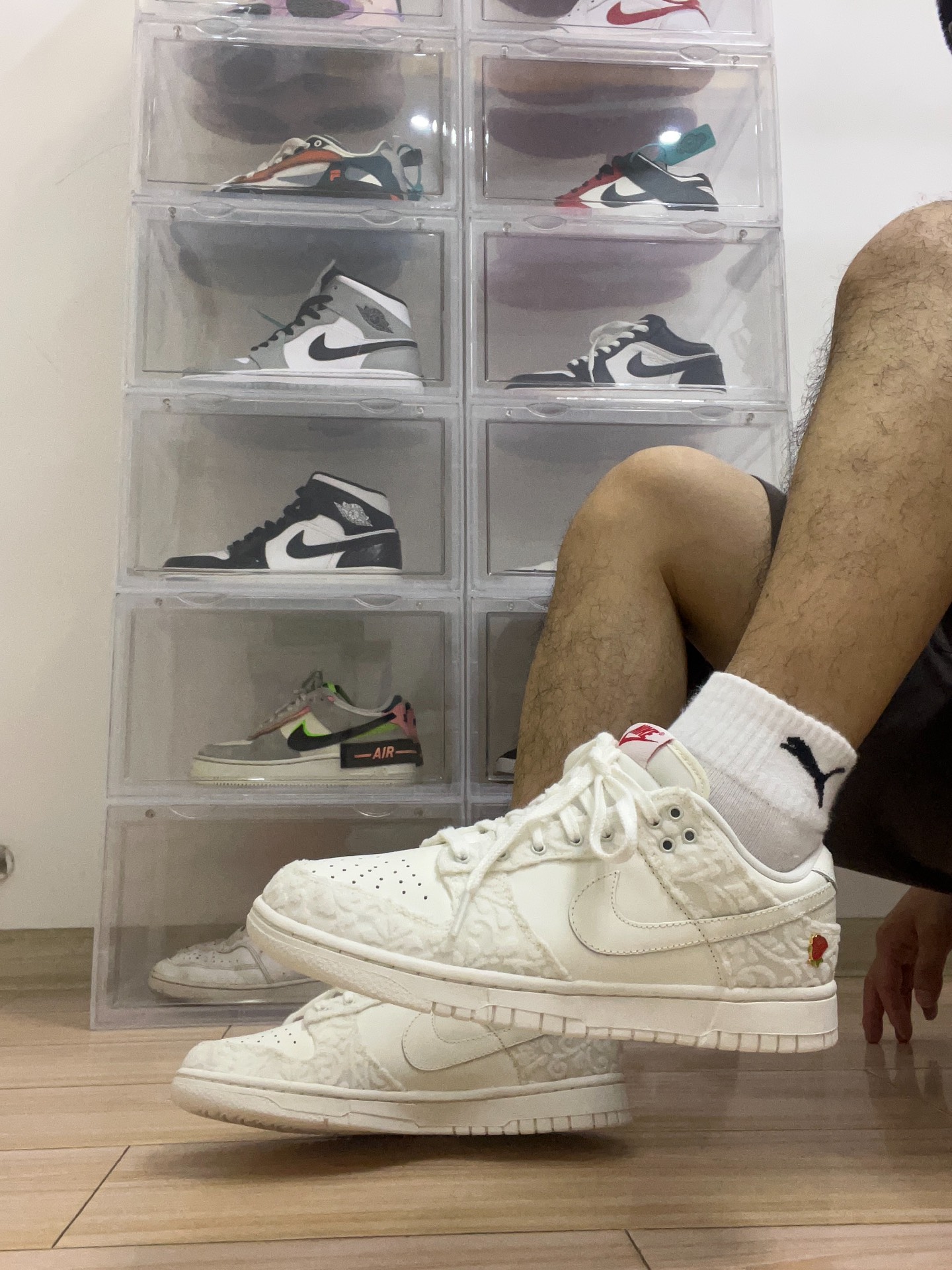 custom review-Nike Dunk Give HER Flowers Slip-Resistant Low Top Скейтборд Кроссовки Женские Белые