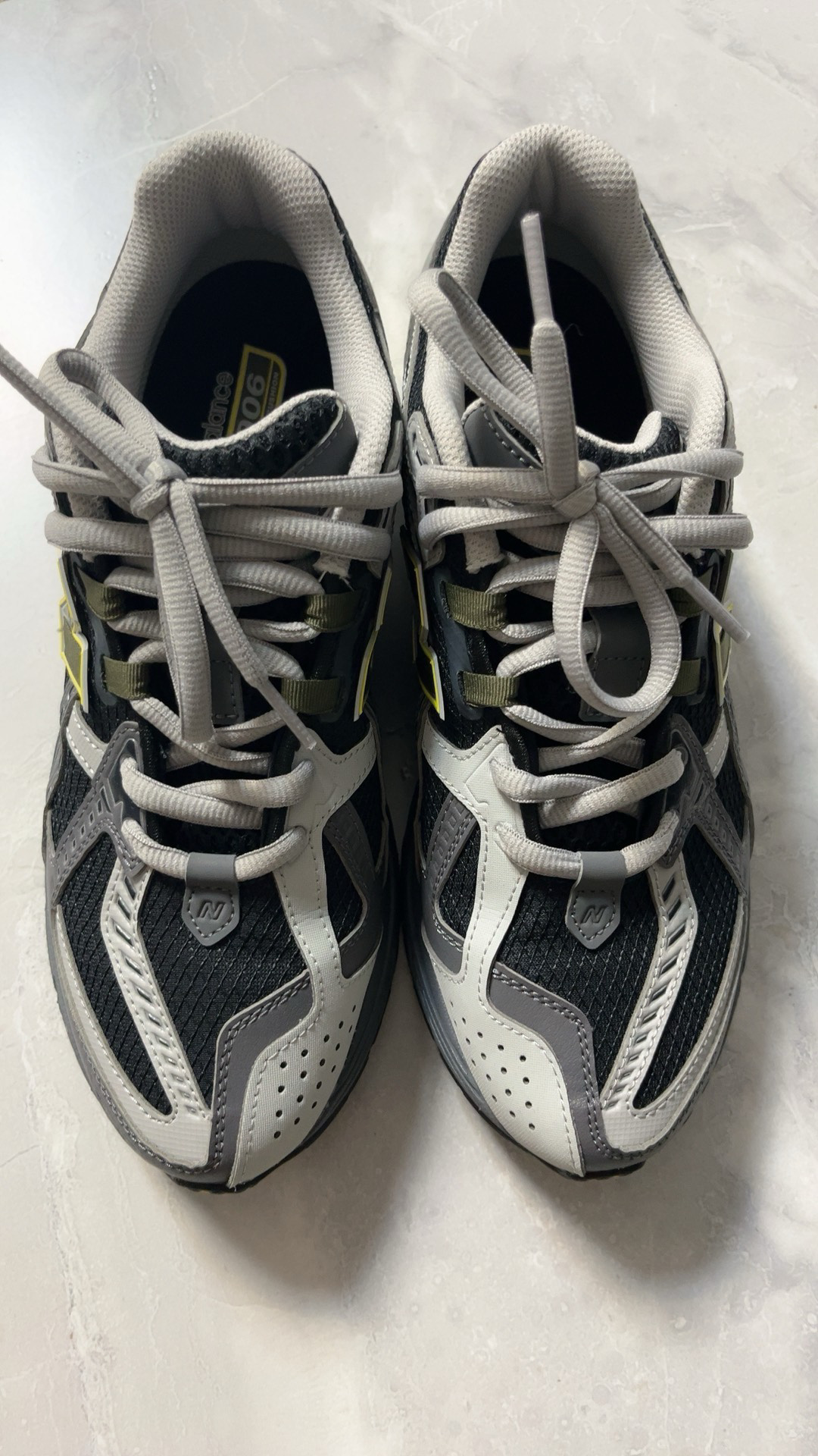 custom review-New Balance 1906U Устойчивый к истиранию Низкий Топ Повседневные Городские Кроссовки для Коммуникативных Беговых Унисекс Черный Серый