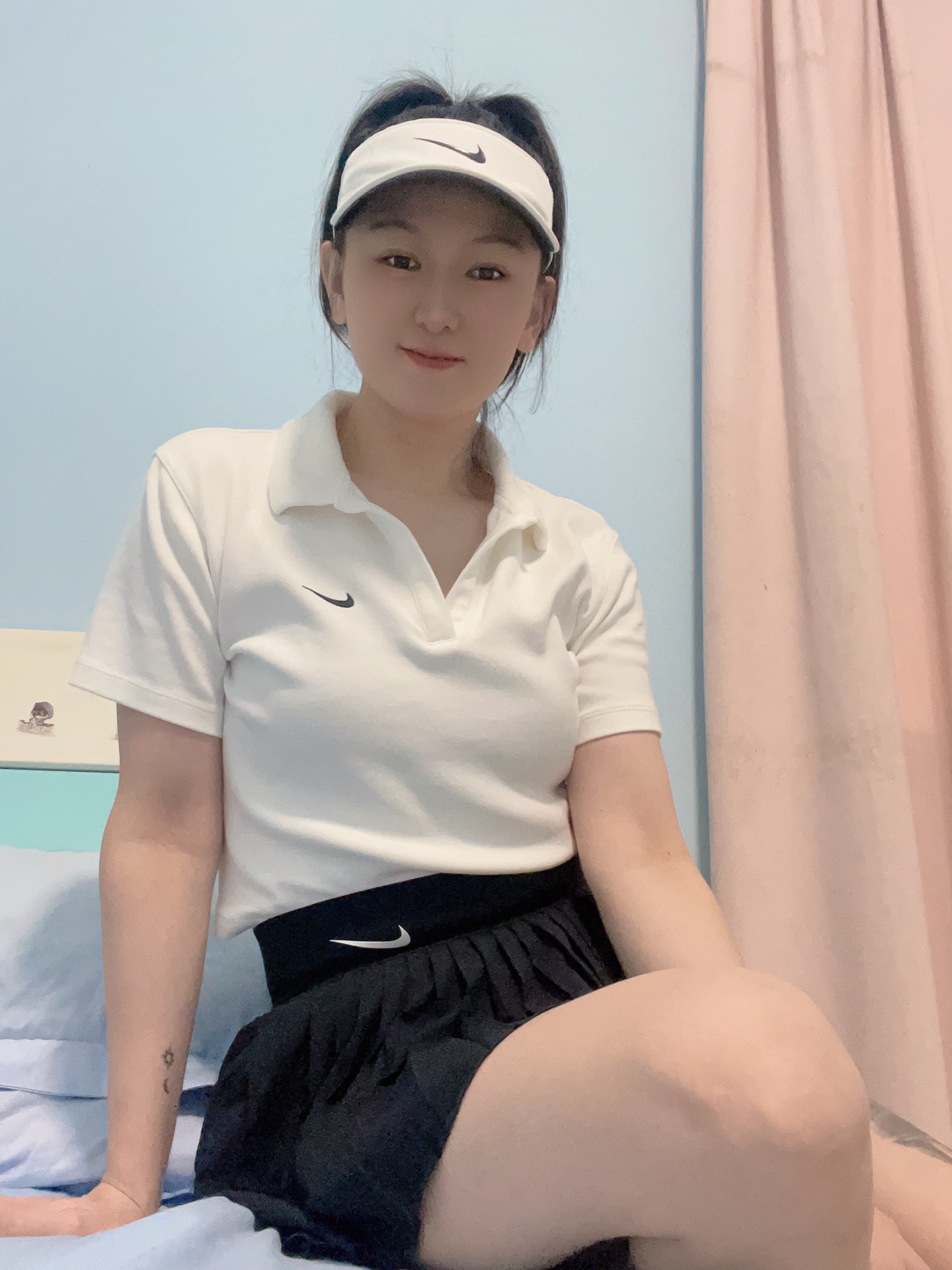 custom review-Nike Повседневные короткие юбки Женские Черный