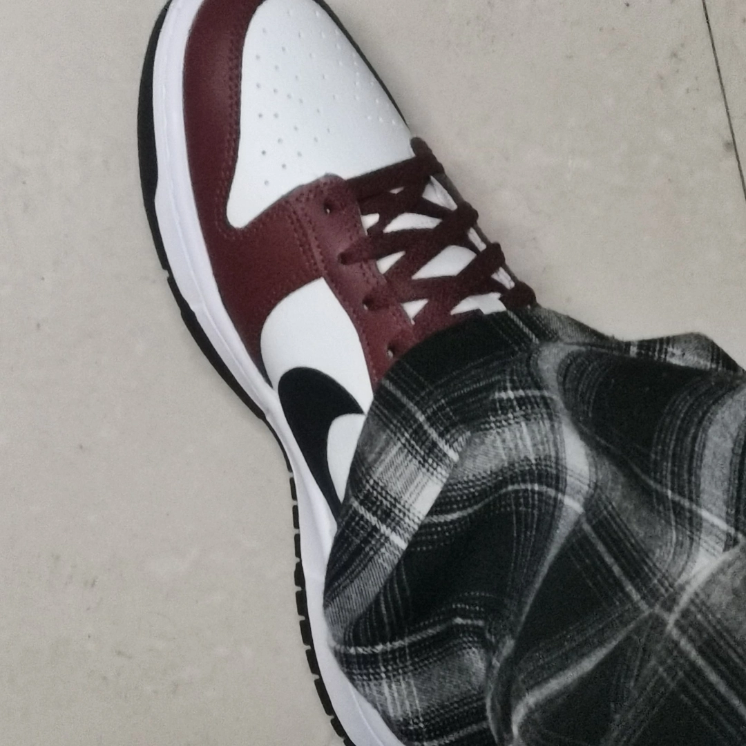 custom review-Nike Dunk Slip-on Устойчивый к истиранию Низкий Топ Скейтборд Кроссовки Мужские Белый Красный Черный