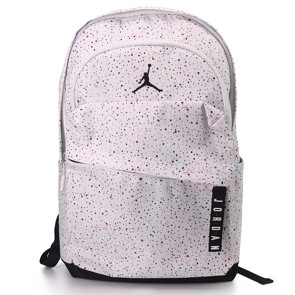 jordan 满天星 学生休闲 织物 书包背包双肩包 男女同款情侣款 白色