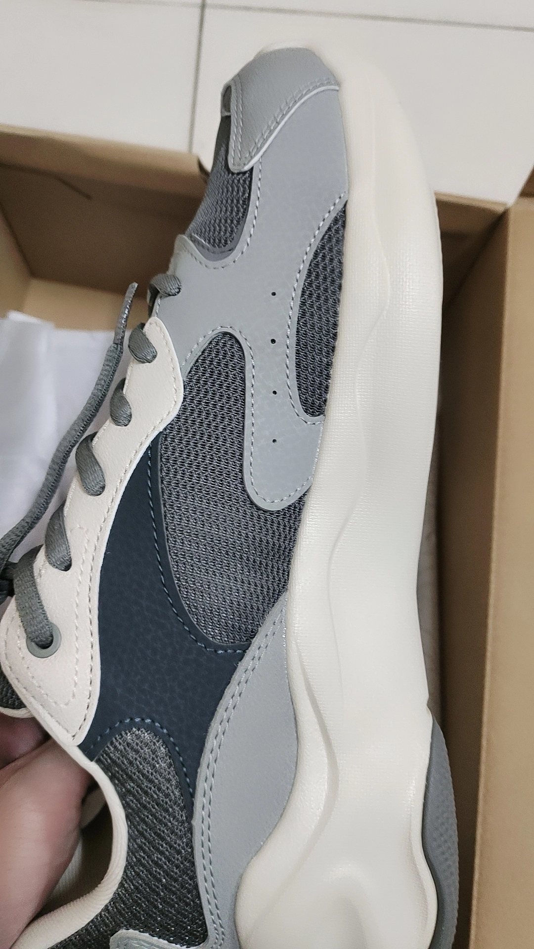 custom review-ANTA Амортизация Износостойкий Низкий Топ Повседневная Обувь Мужская Серый