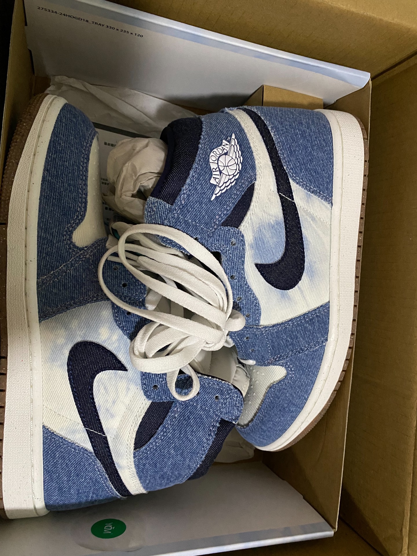 custom review-Jordan Air Jordan 1 High OG High Топ Винтажные баскетбольные кроссовки Унисекс Белый Синий