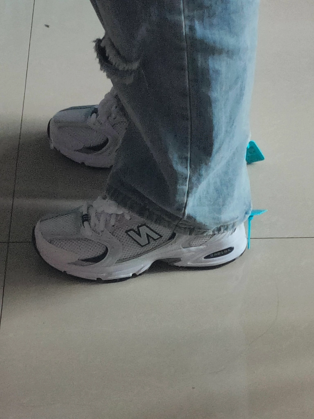 custom review-New Balance 530 'White/Natural Indigo' Sneakers