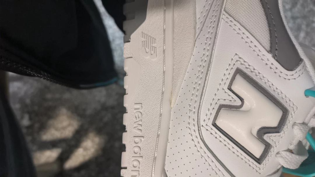 custom review-New Balance NB 550 Амортизация Износостойкий Низкий Топ Винтажные Баскетбольные Кроссовки Унисекс Белый Серый